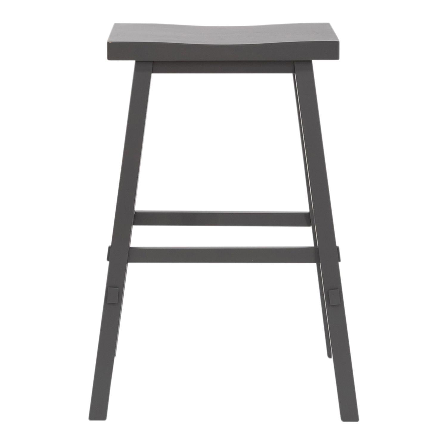  Liberty Furniture Industries Inc. Creations II 38-B1830 Sawhorse Stool - Gray IMAGE 1