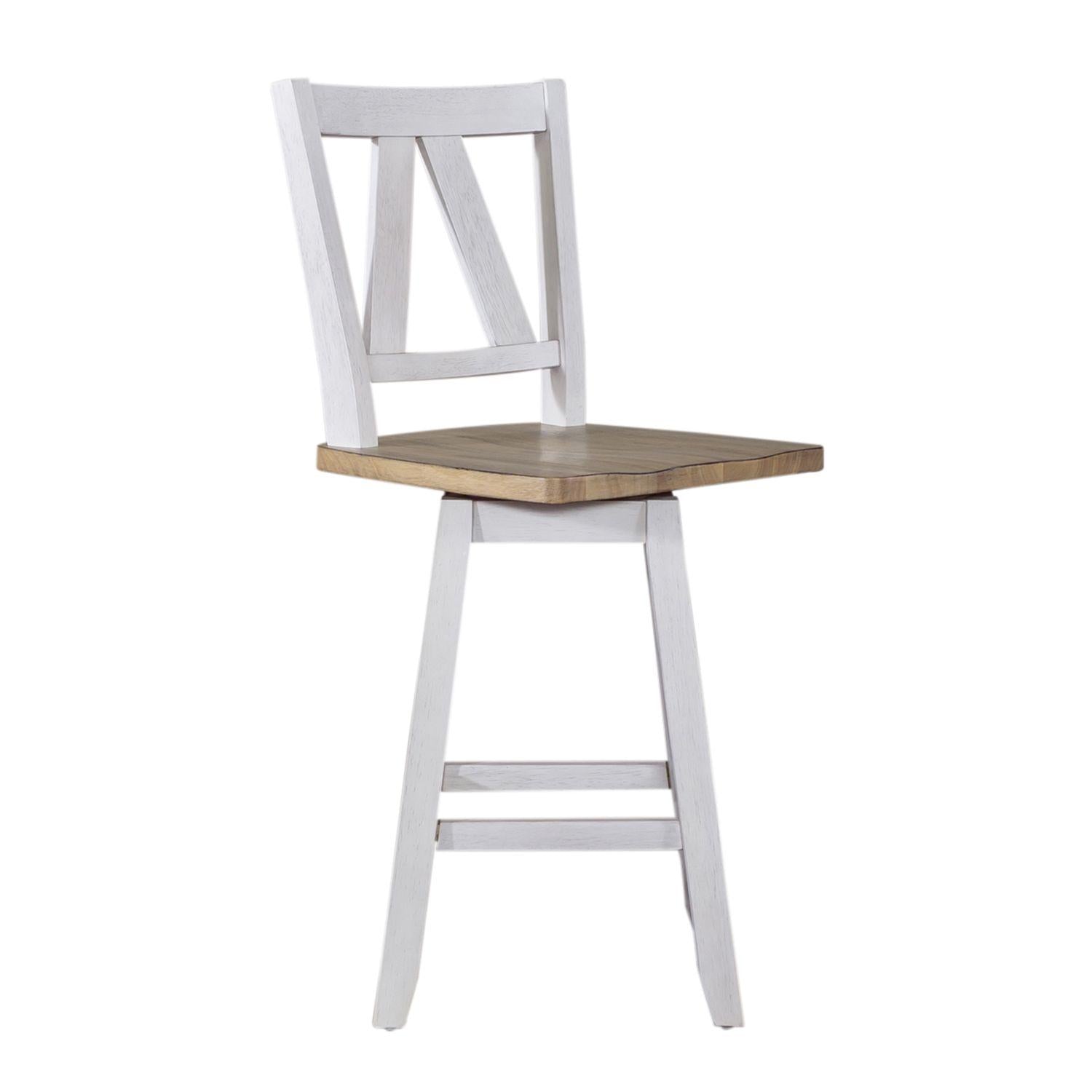  Liberty Furniture Industries Inc. Lindsey Farm 62WH-B250324 Counter Height Swivel Chair IMAGE 3