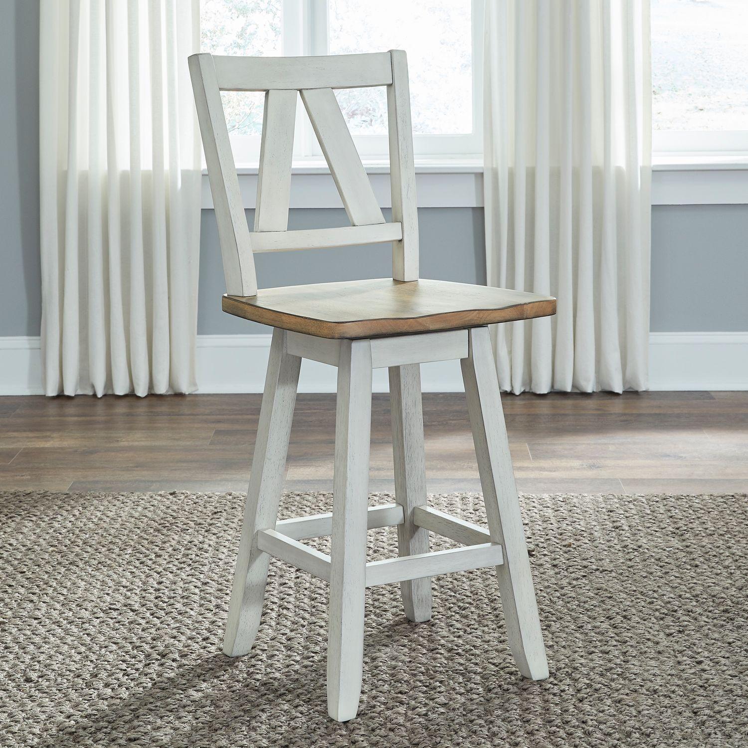 Liberty Furniture Industries Inc. Lindsey Farm 62WH-B250324 Counter Height Swivel Chair IMAGE 8