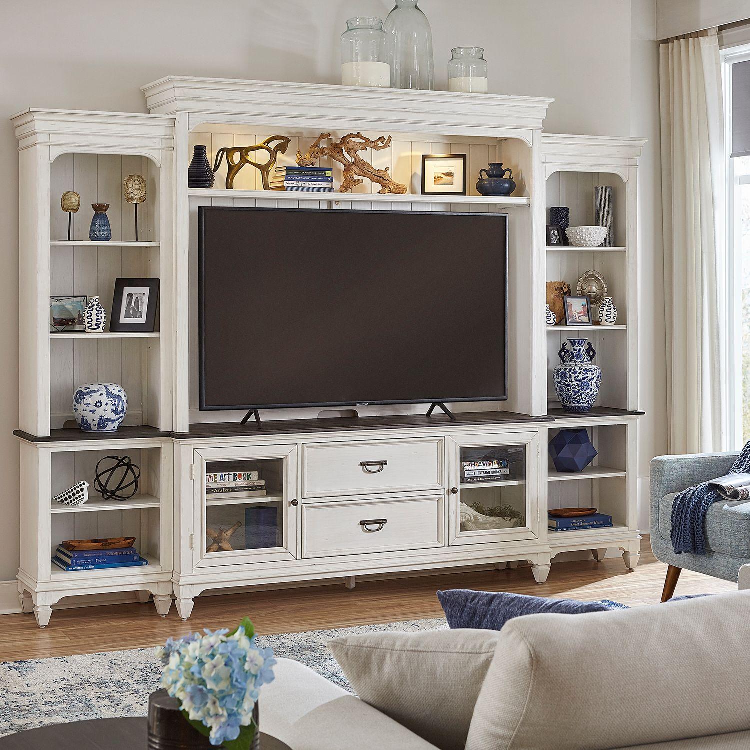  Liberty Furniture Industries Inc. Allyson Park 417-ENT-ECP Entertainment Center with Piers IMAGE 2