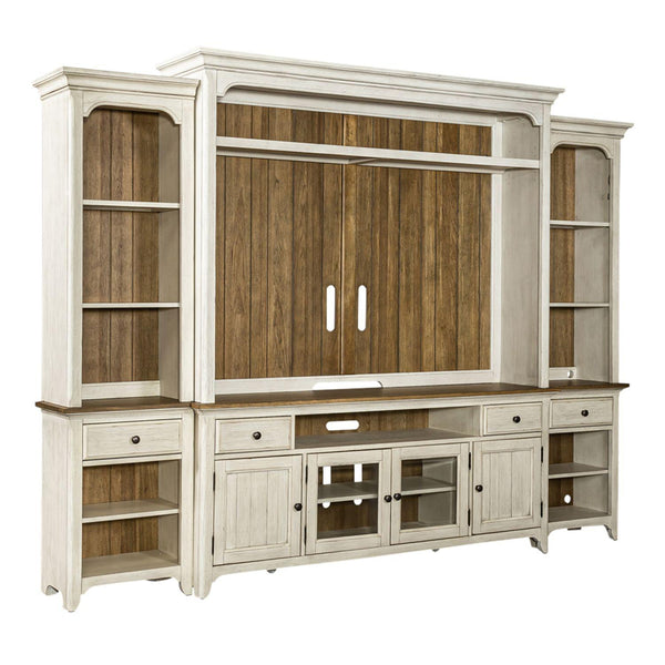 Liberty Furniture Industries Inc. Farmhouse Reimagined 652-ENT-ECP Entertainment Center with Piers
