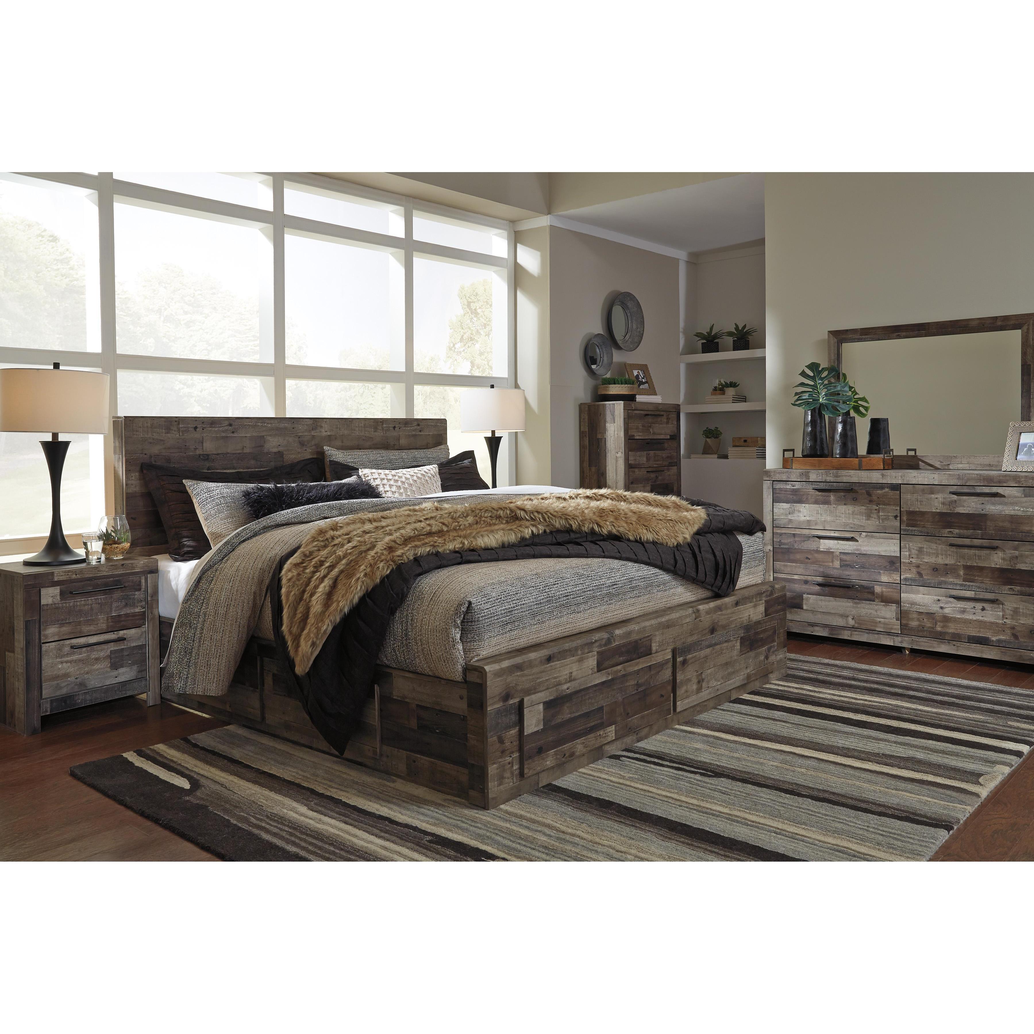  Size_Queen --  Benchcraft Derekson Panel Bed with Storage IMAGE 6