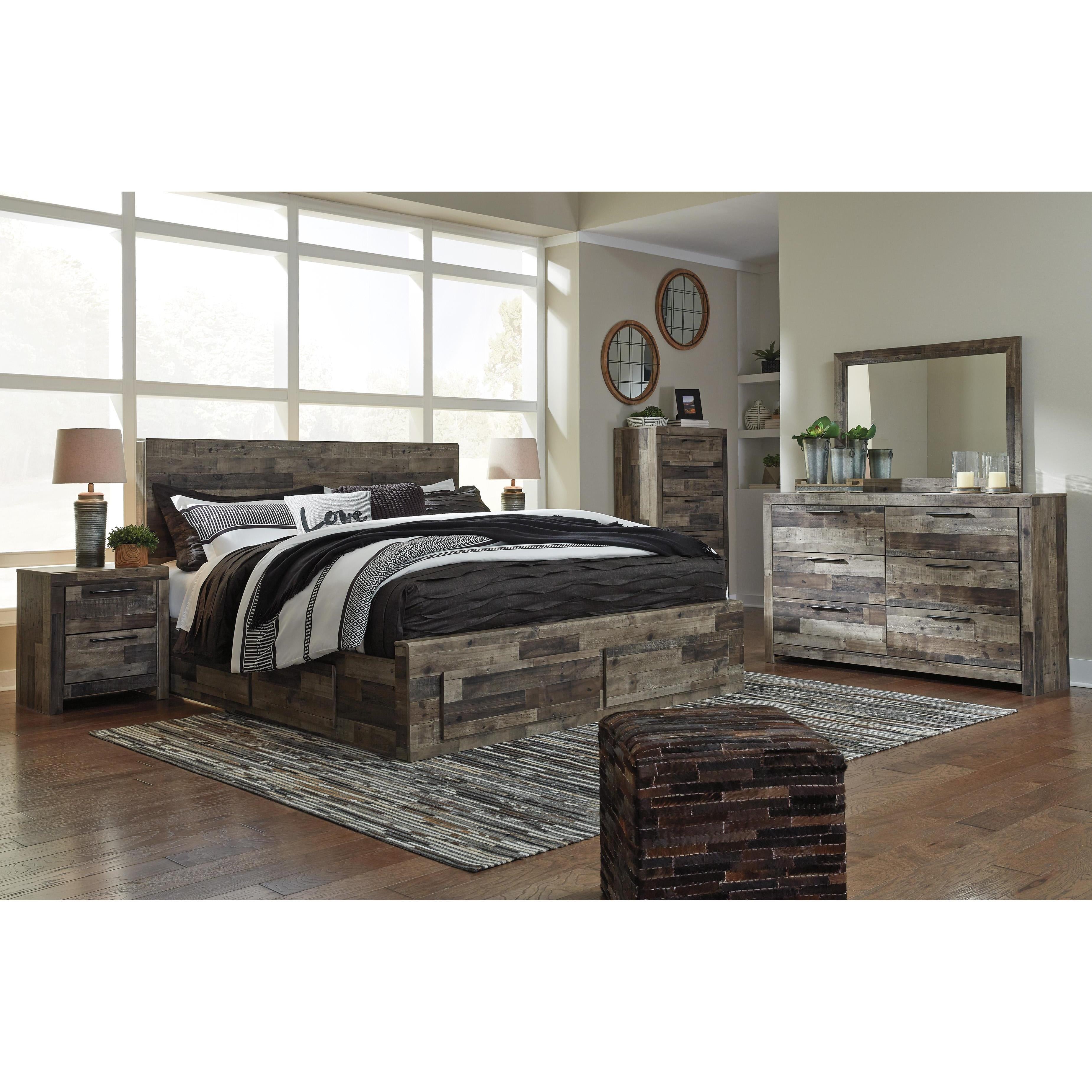  Size_Queen --  Benchcraft Derekson Panel Bed with Storage IMAGE 8