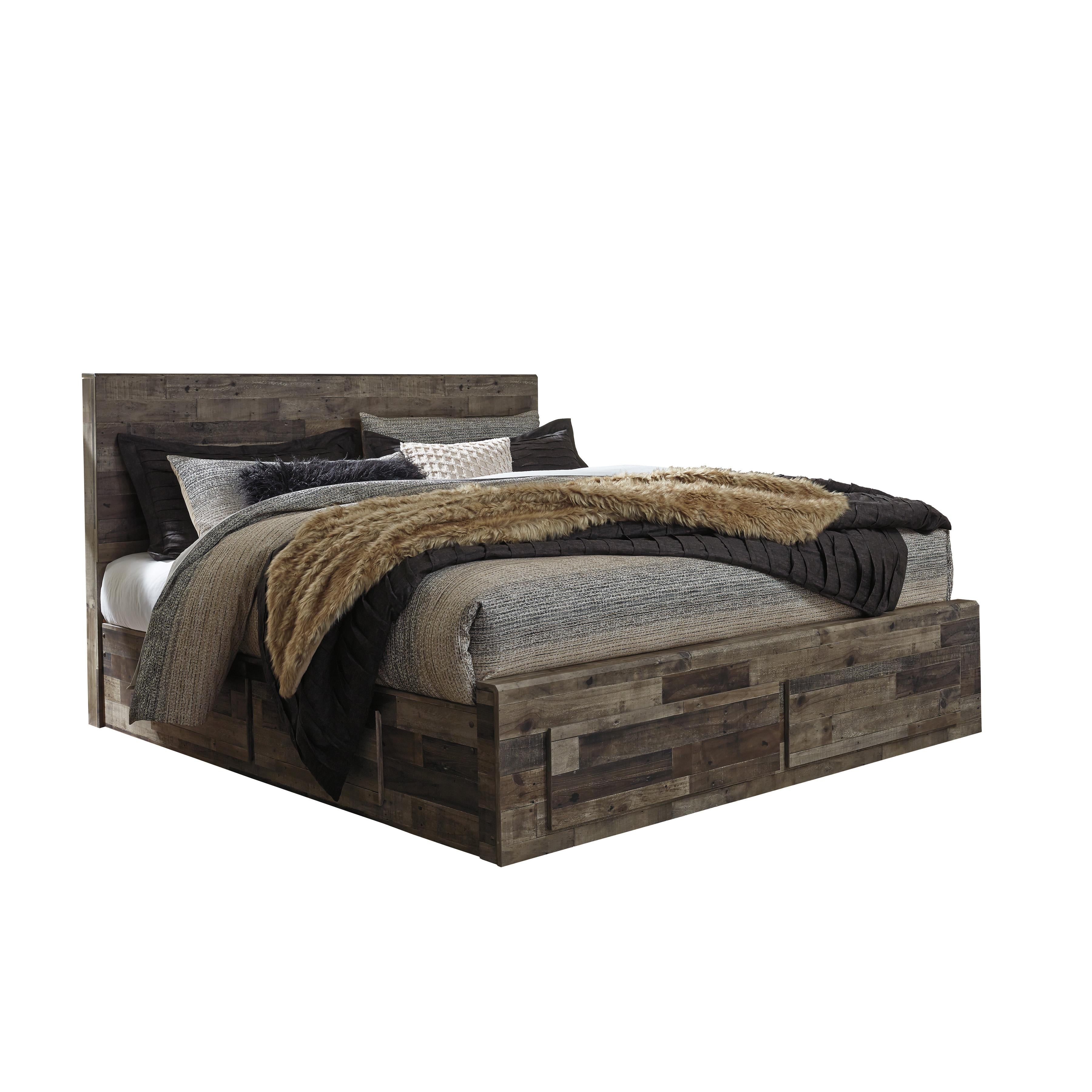  Size_King --  Derekson B200B19 King Panel Bed with 4 Storage Drawers IMAGE 1