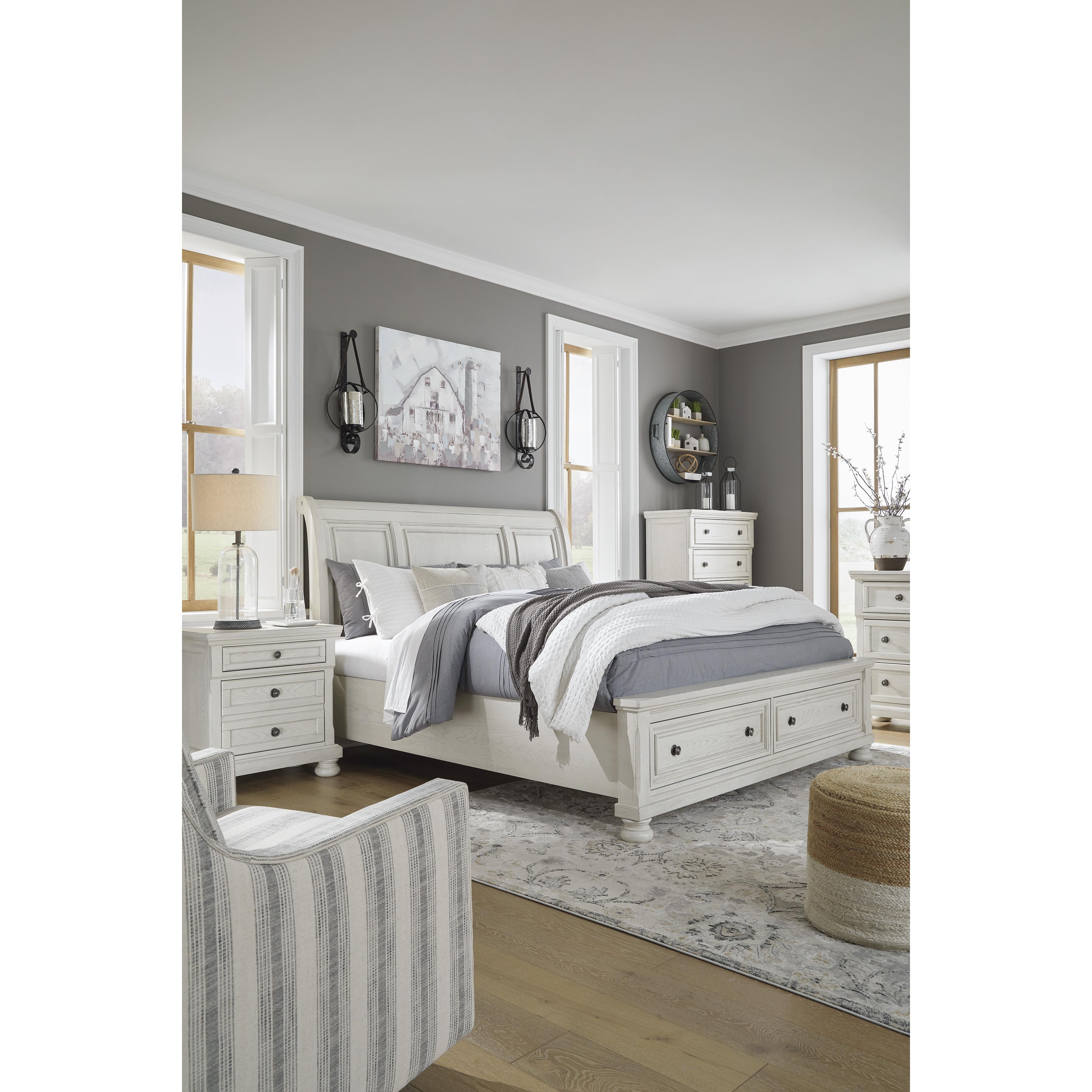  Size_California King --  Robbinsdale B742B9 California King Sleigh Bed with Storage IMAGE 7