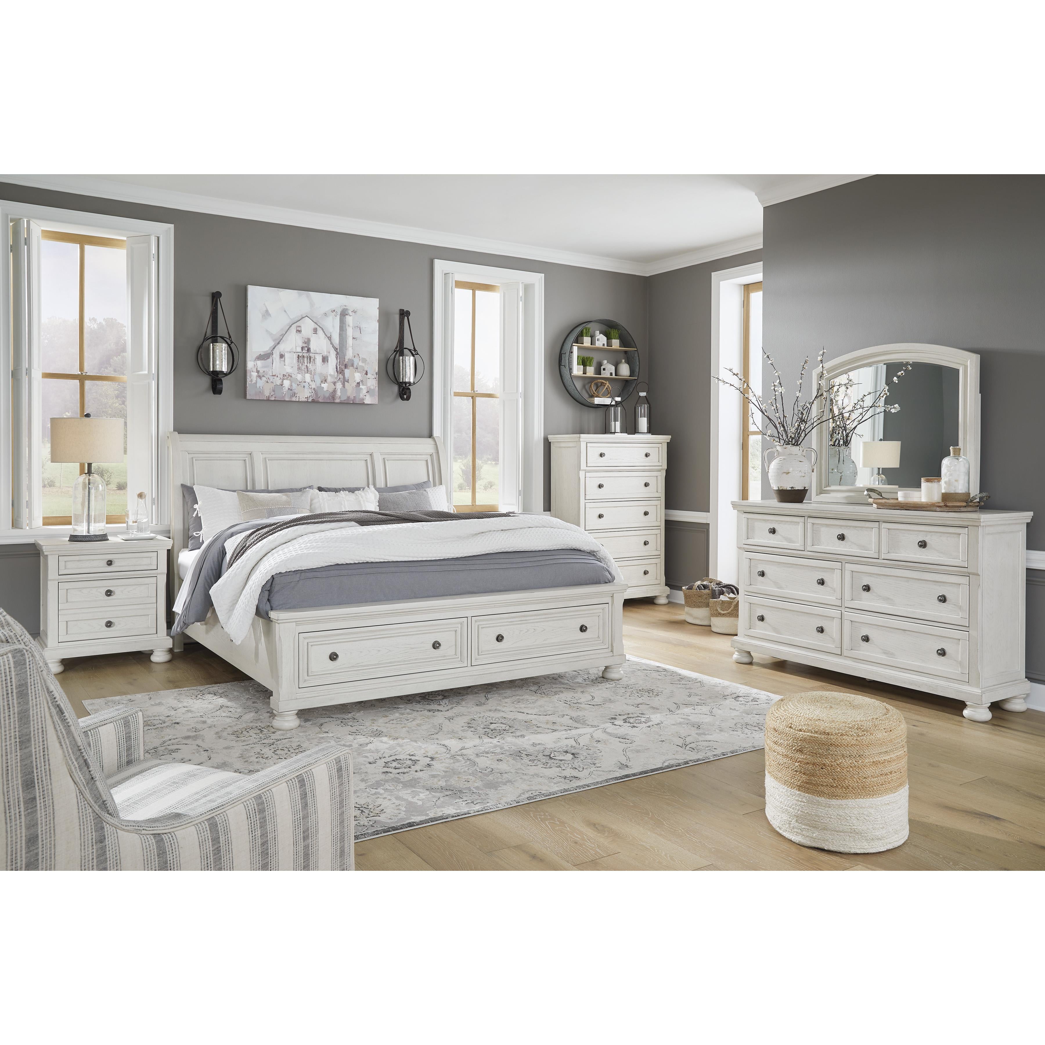  Size_California King --  Robbinsdale B742B9 California King Sleigh Bed with Storage IMAGE 8