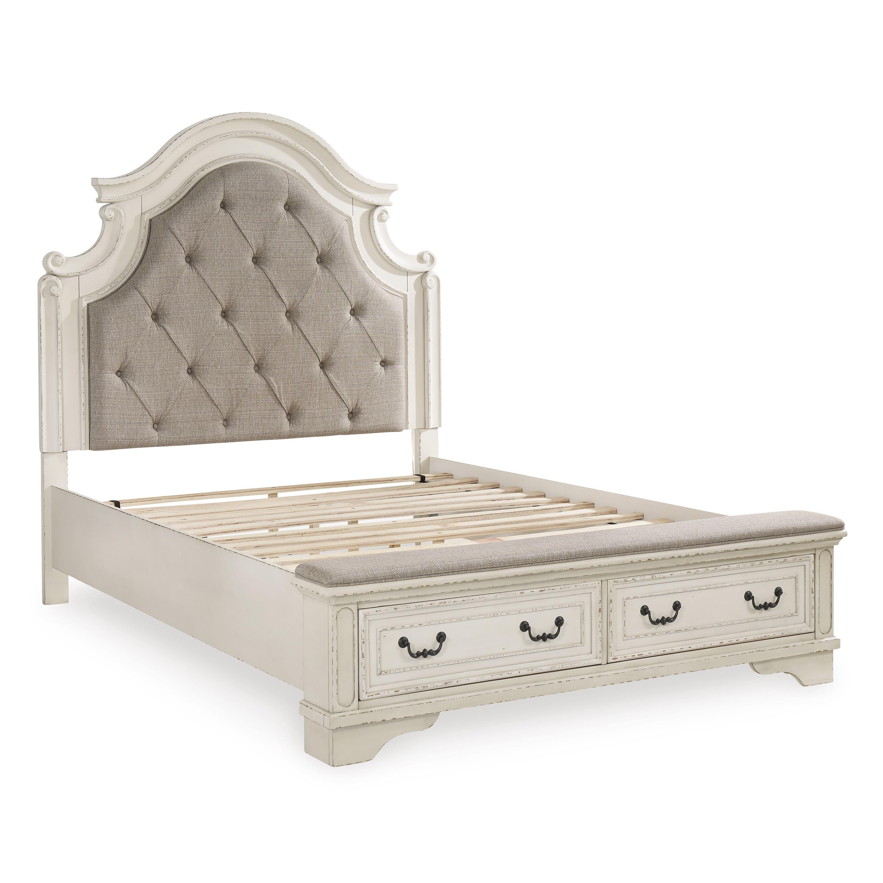  Size_Queen --  Signature Design by Ashley Realyn Upholstered Platform Bed with Storage IMAGE 4