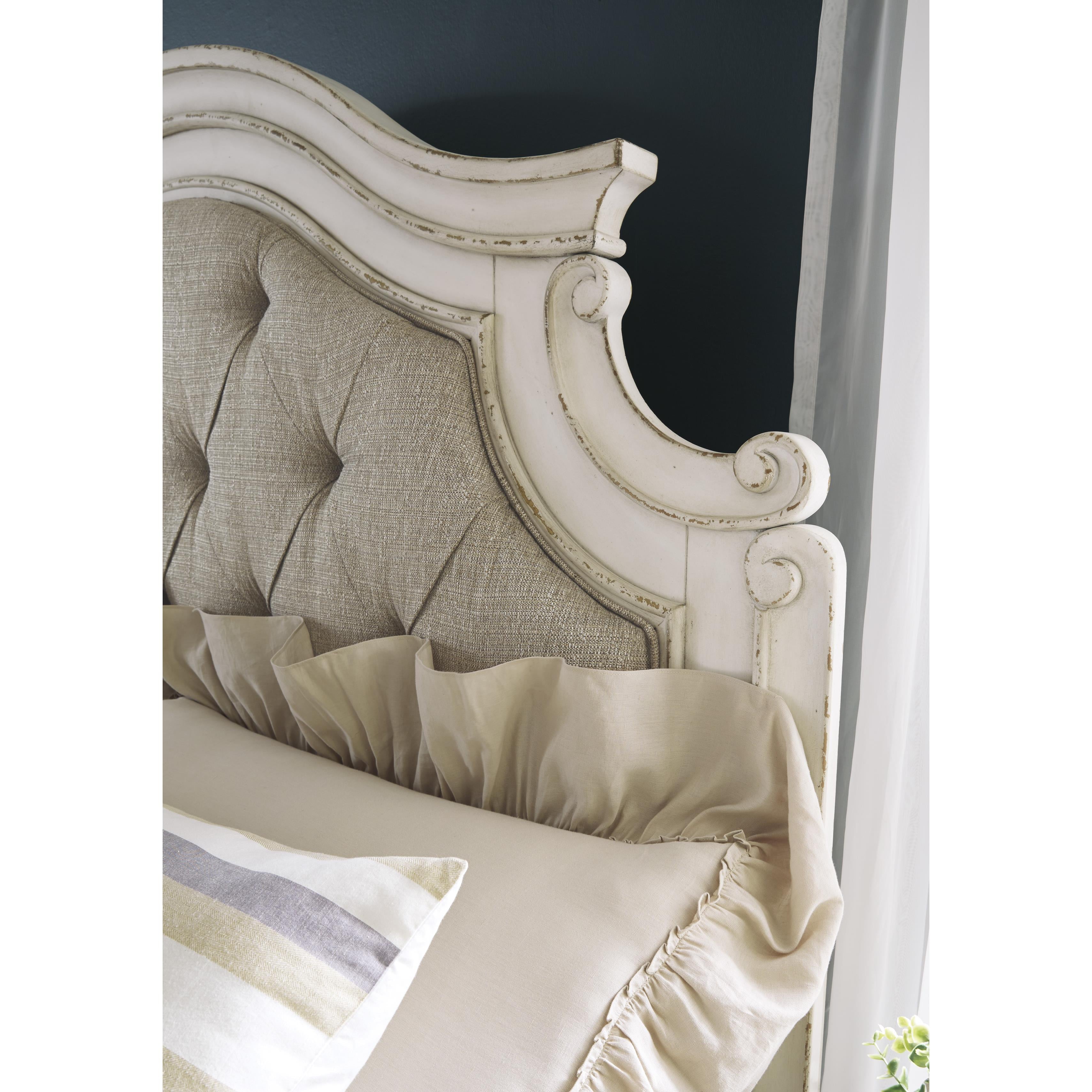  Size_Queen --  Signature Design by Ashley Realyn Upholstered Platform Bed with Storage IMAGE 5
