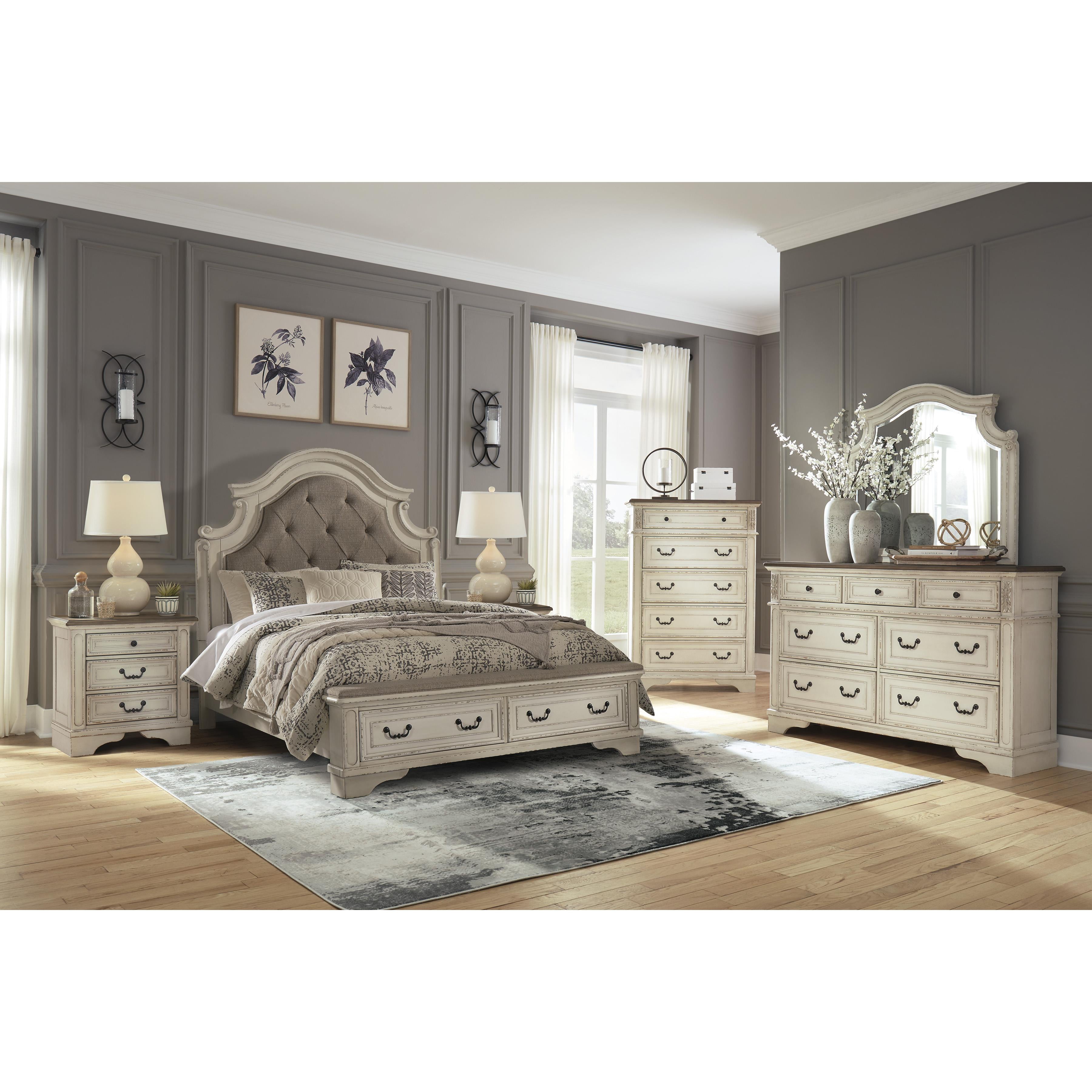  Size_Queen --  Signature Design by Ashley Realyn Upholstered Platform Bed with Storage IMAGE 6