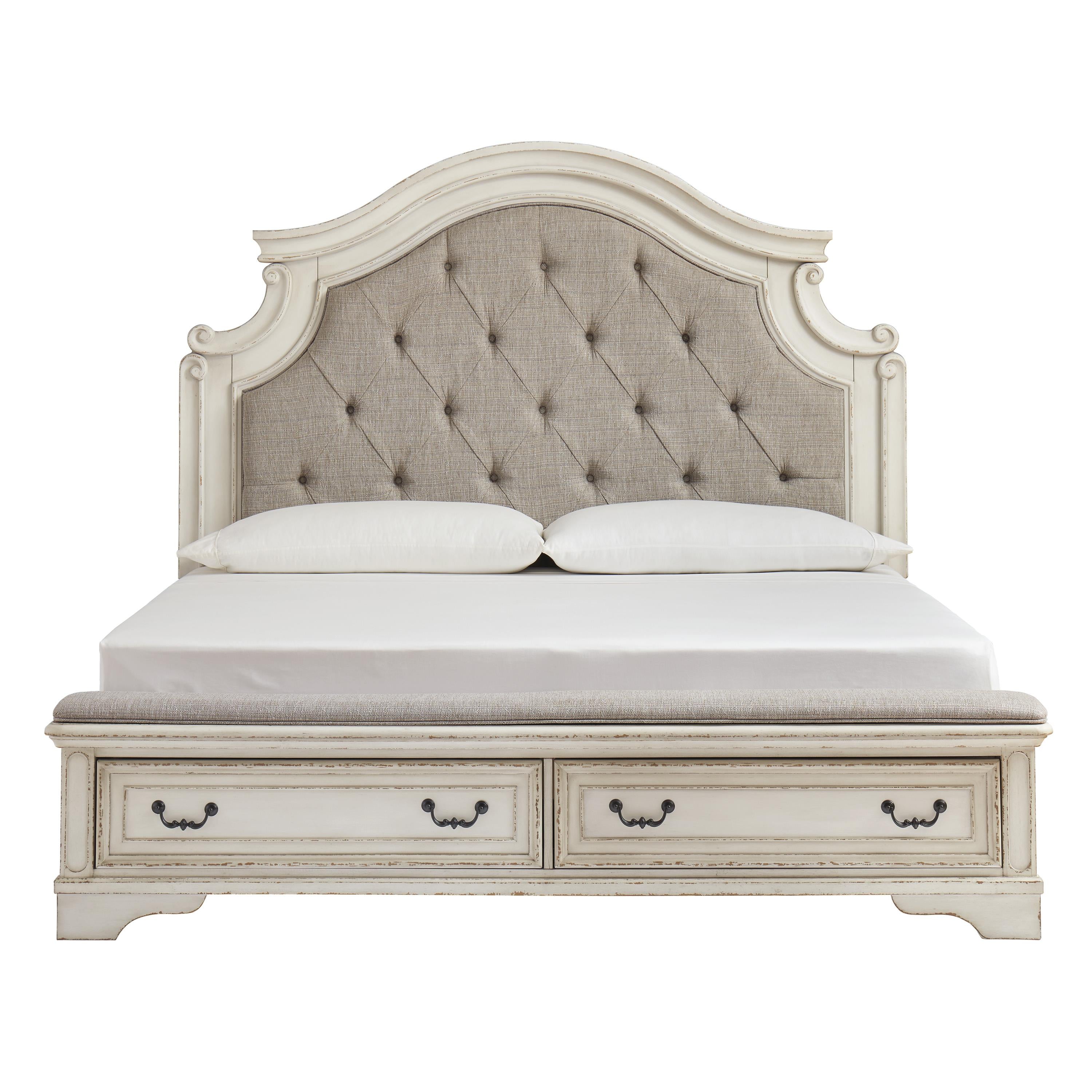  Size_King --  Realyn B743B20 King Upholstered Storage Bed IMAGE 2
