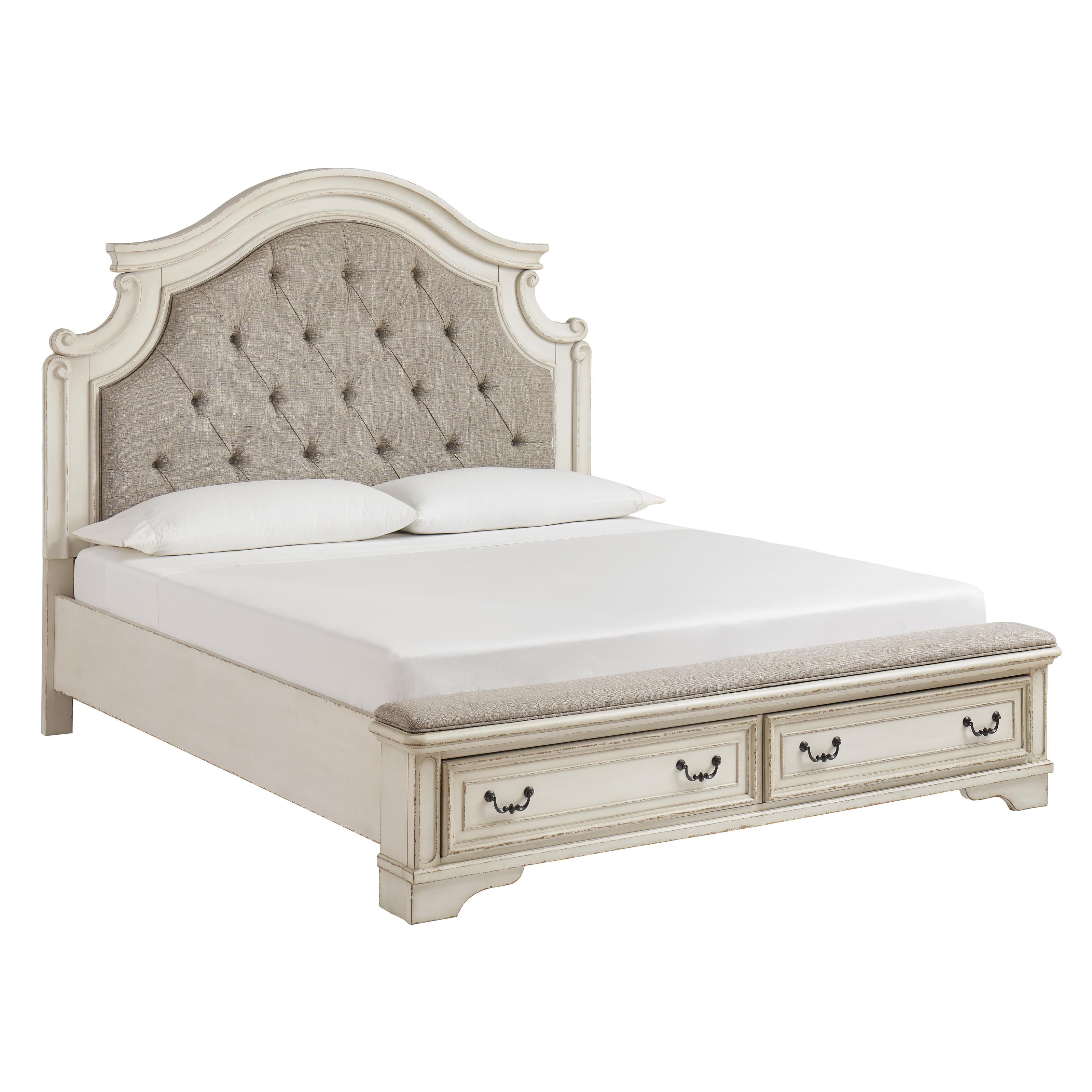  Size_California King --  Realyn B743B21 California King Upholstered Storage Bed IMAGE 1