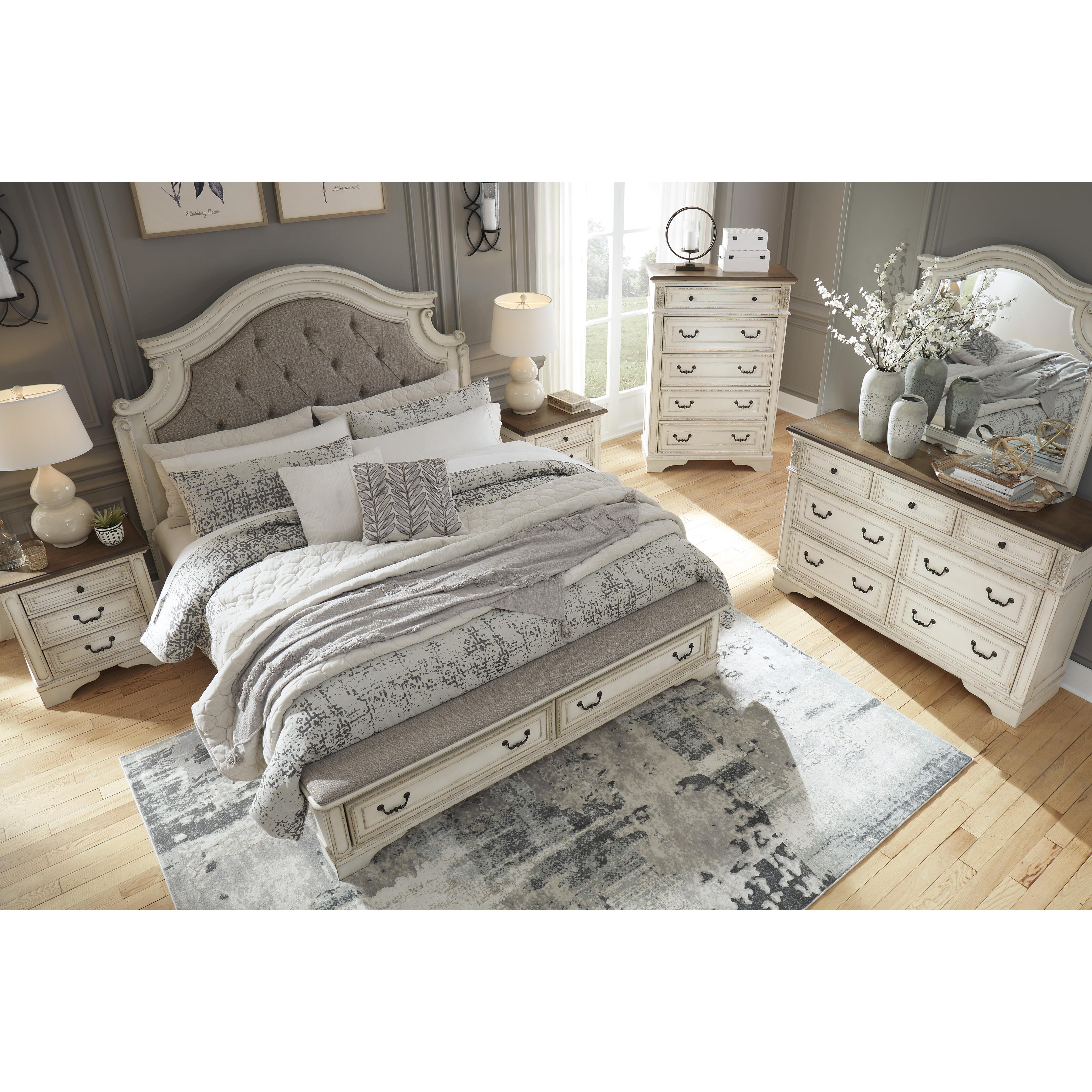  Size_California King --  Realyn B743B21 California King Upholstered Storage Bed IMAGE 6