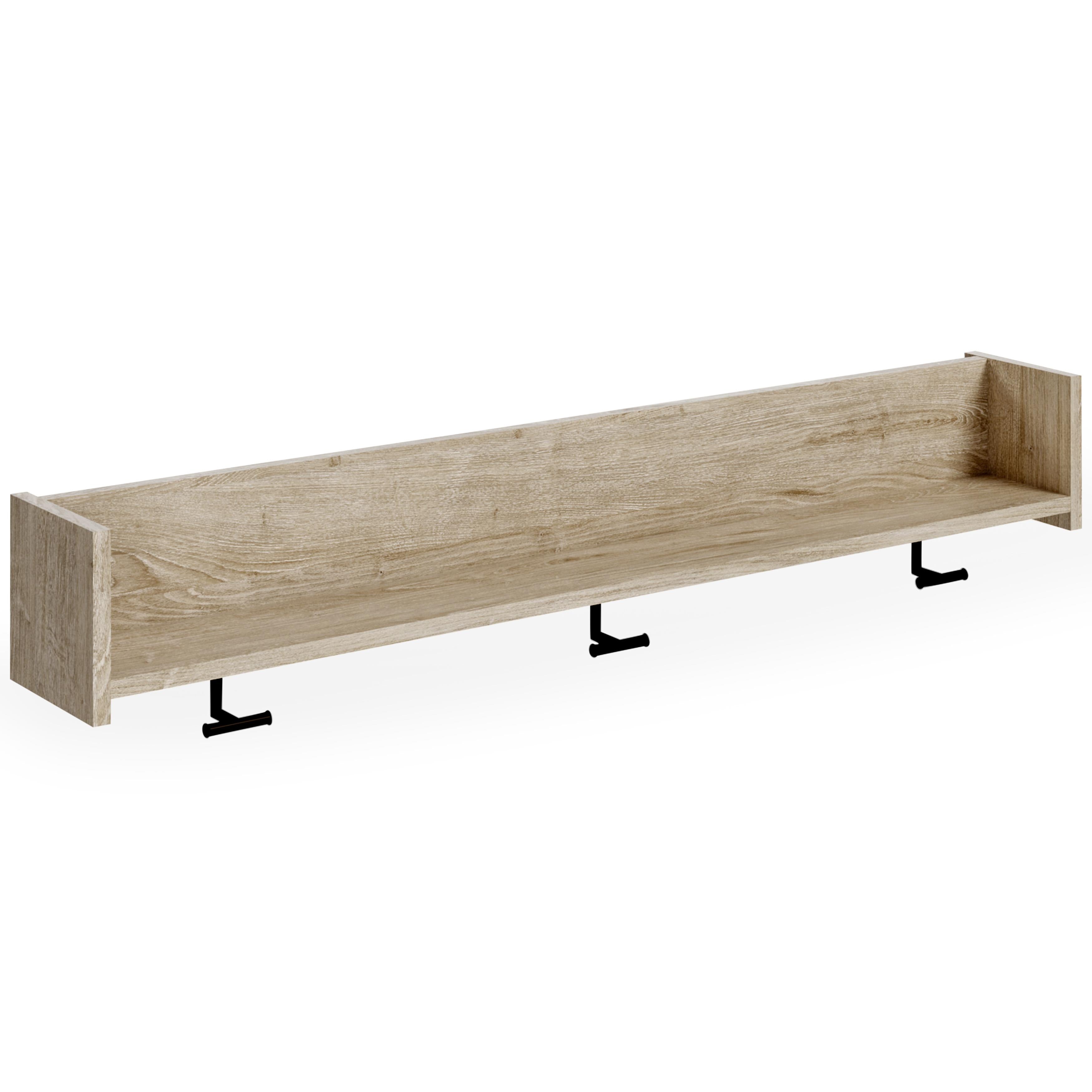  Signature Design by Ashley Oliah EA2270-151 Wall Mounted Coat Rack with Shelf IMAGE 1