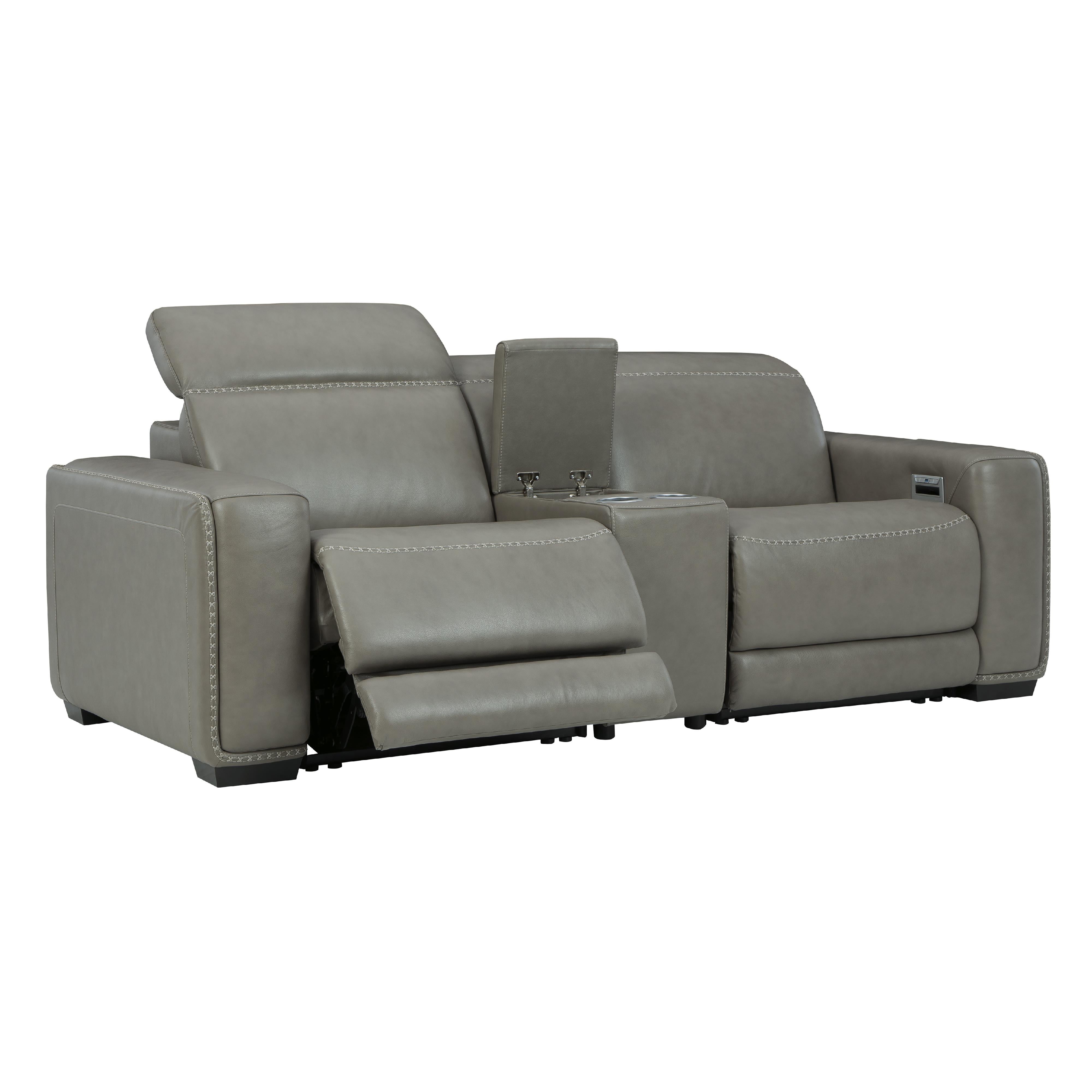  Signature Design by Ashley Correze U94202S3 3 pc Power Reclining Sectional Loveseat IMAGE 2