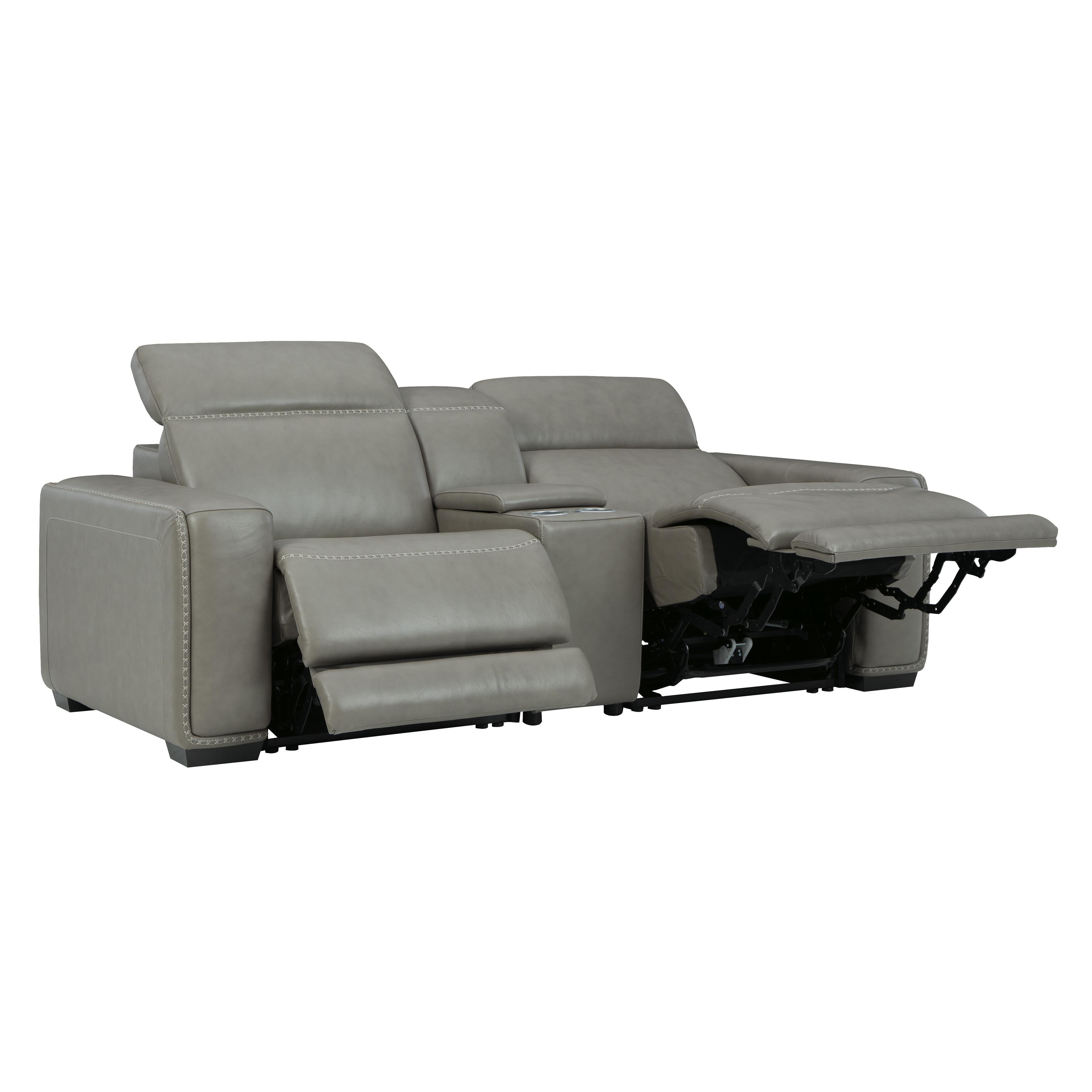  Signature Design by Ashley Correze U94202S3 3 pc Power Reclining Sectional Loveseat IMAGE 3