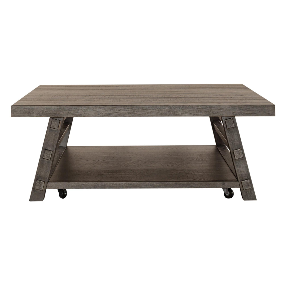 Liberty Furniture Industries Inc. Modern Farmhouse 406-OT1014 Oversized Square Cocktail Table IMAGE 2