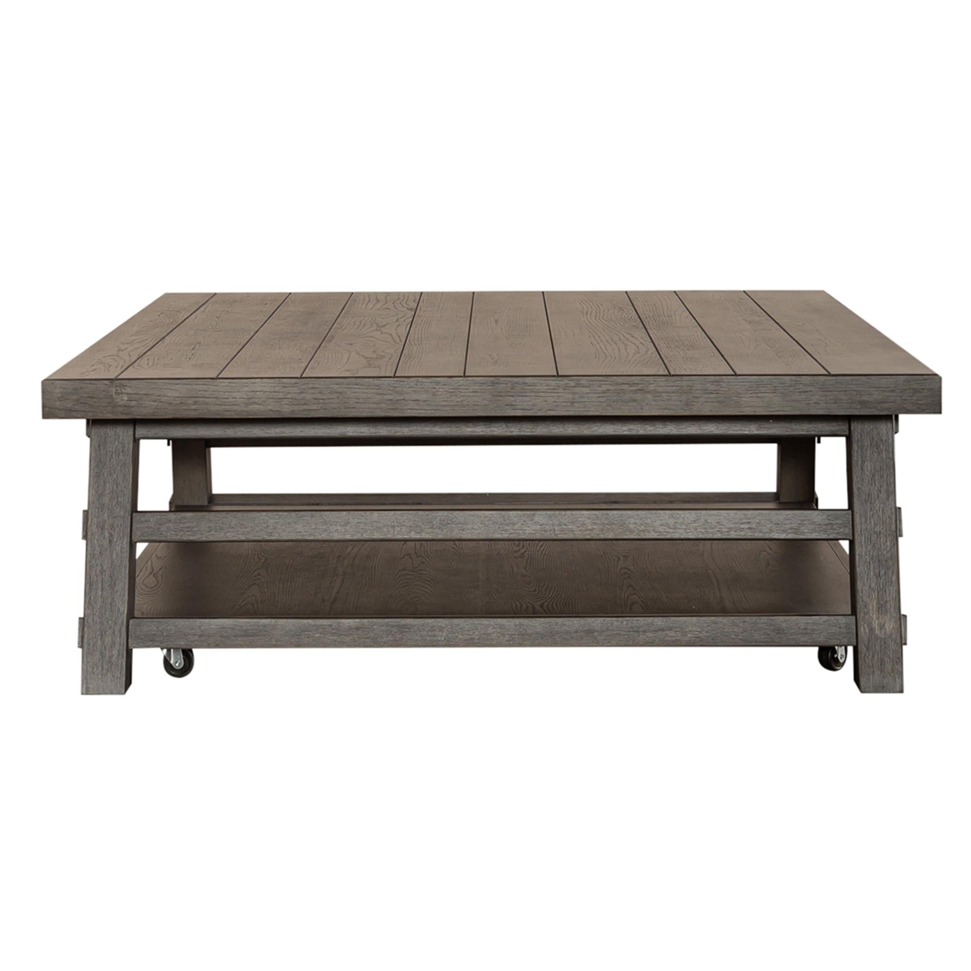  Liberty Furniture Industries Inc. Modern Farmhouse 406-OT1014 Oversized Square Cocktail Table IMAGE 3