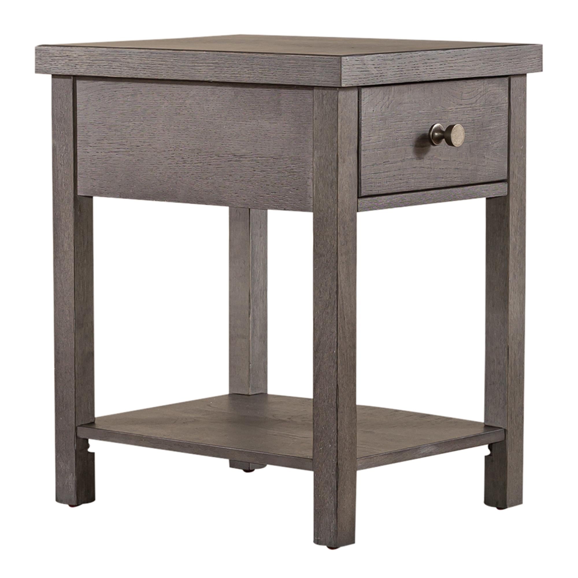  Liberty Furniture Industries Inc. Modern Farmhouse 406-OT1023 Drawer Chair Side Table IMAGE 1