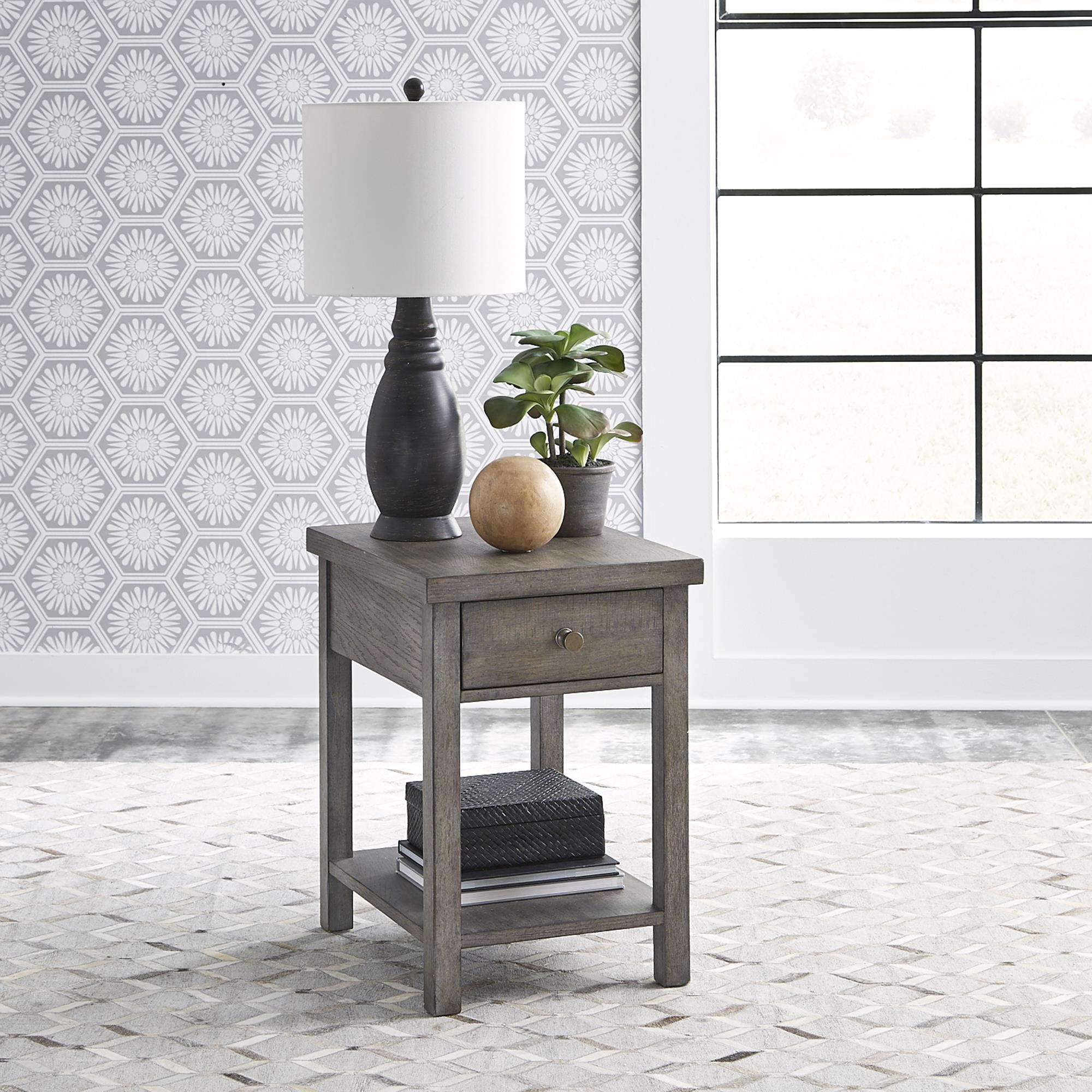  Liberty Furniture Industries Inc. Modern Farmhouse 406-OT1023 Drawer Chair Side Table IMAGE 10