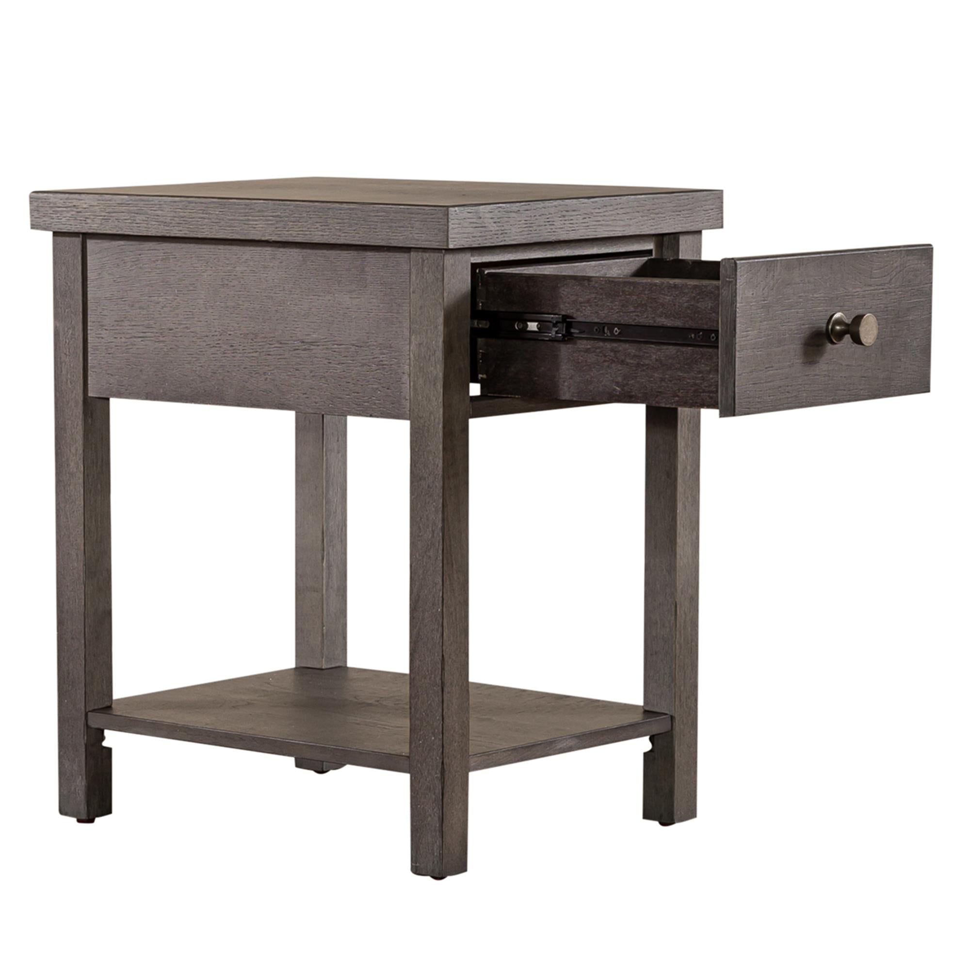  Liberty Furniture Industries Inc. Modern Farmhouse 406-OT1023 Drawer Chair Side Table IMAGE 6