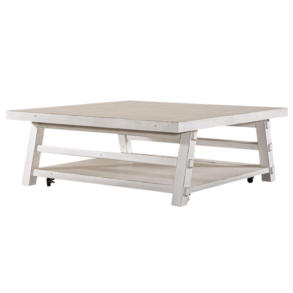 Liberty Furniture Industries Inc. Modern Farmhouse 406W-OT1014 Oversized Square Cocktail Table