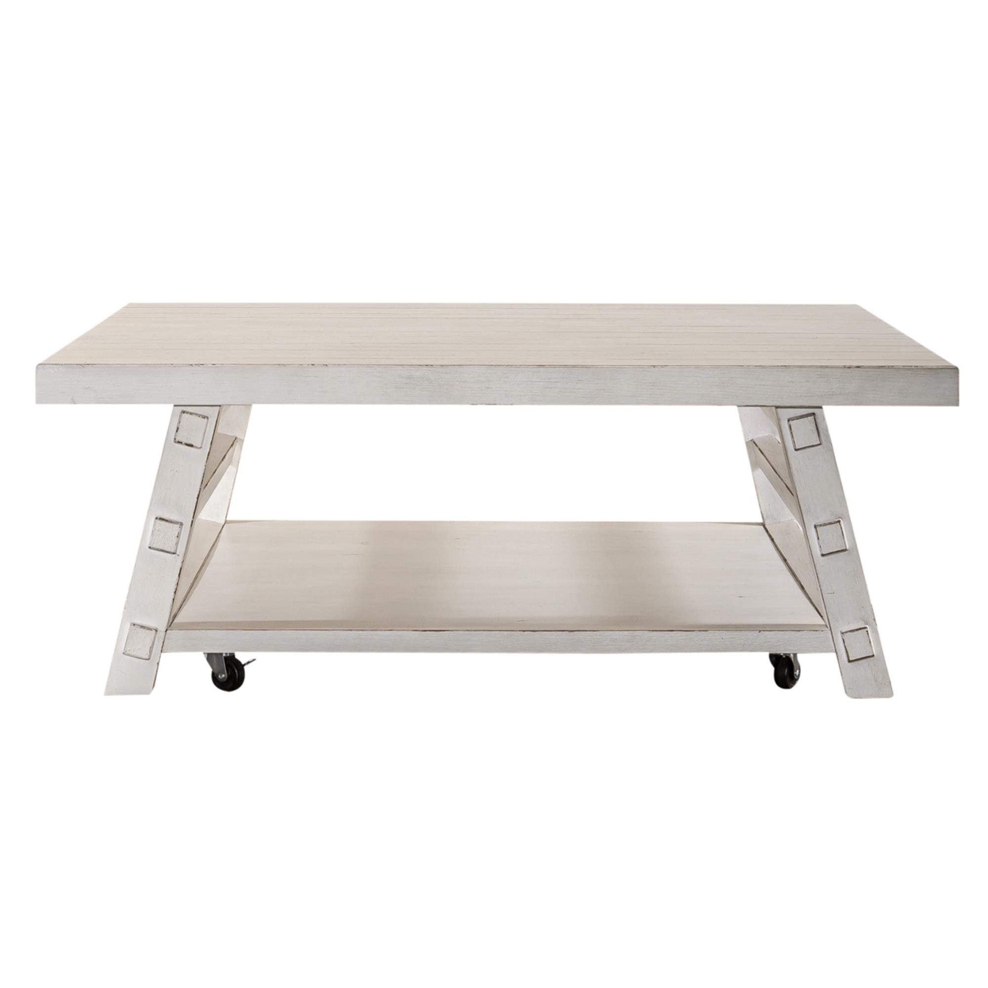  Liberty Furniture Industries Inc. Modern Farmhouse 406W-OT1014 Oversized Square Cocktail Table IMAGE 2