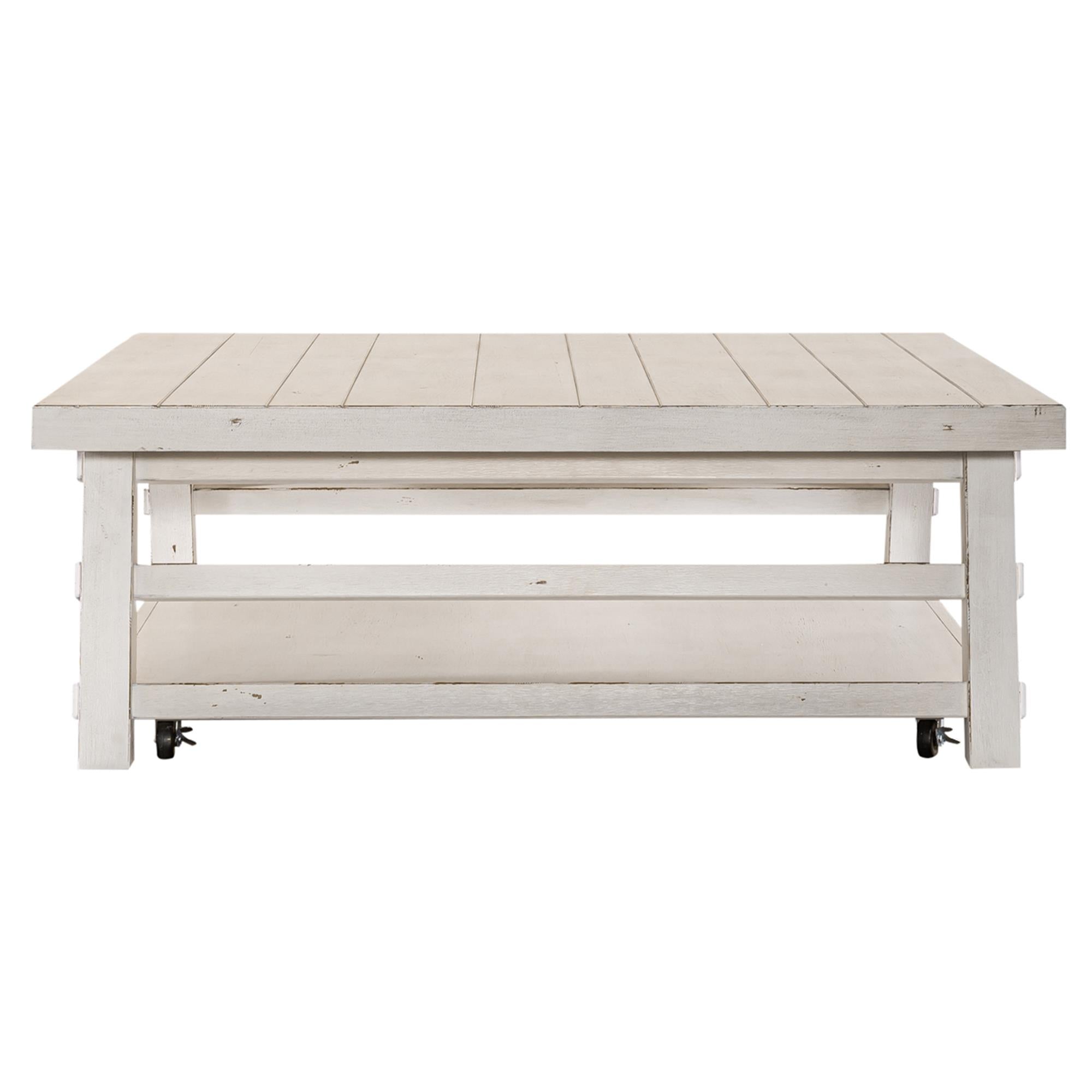  Liberty Furniture Industries Inc. Modern Farmhouse 406W-OT1014 Oversized Square Cocktail Table IMAGE 3