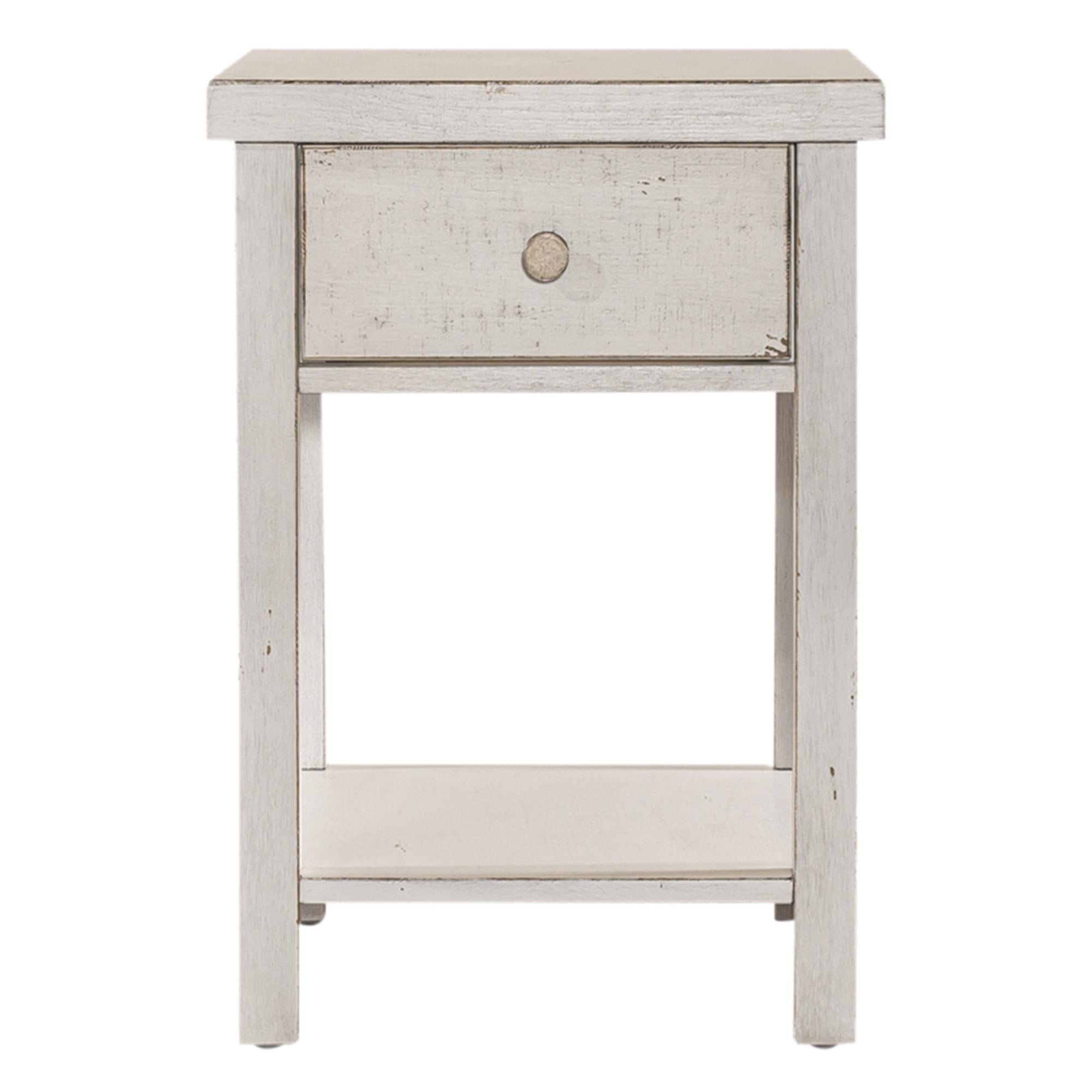  Liberty Furniture Industries Inc. Modern Farmhouse 406W-OT1023 Drawer Chair Side Table IMAGE 2