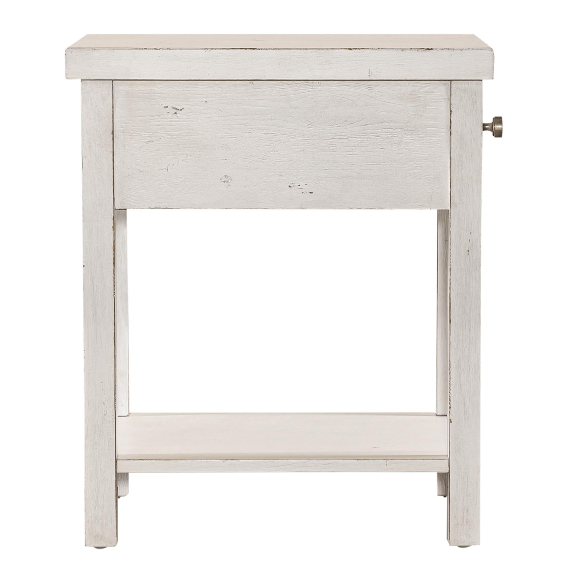  Liberty Furniture Industries Inc. Modern Farmhouse 406W-OT1023 Drawer Chair Side Table IMAGE 3
