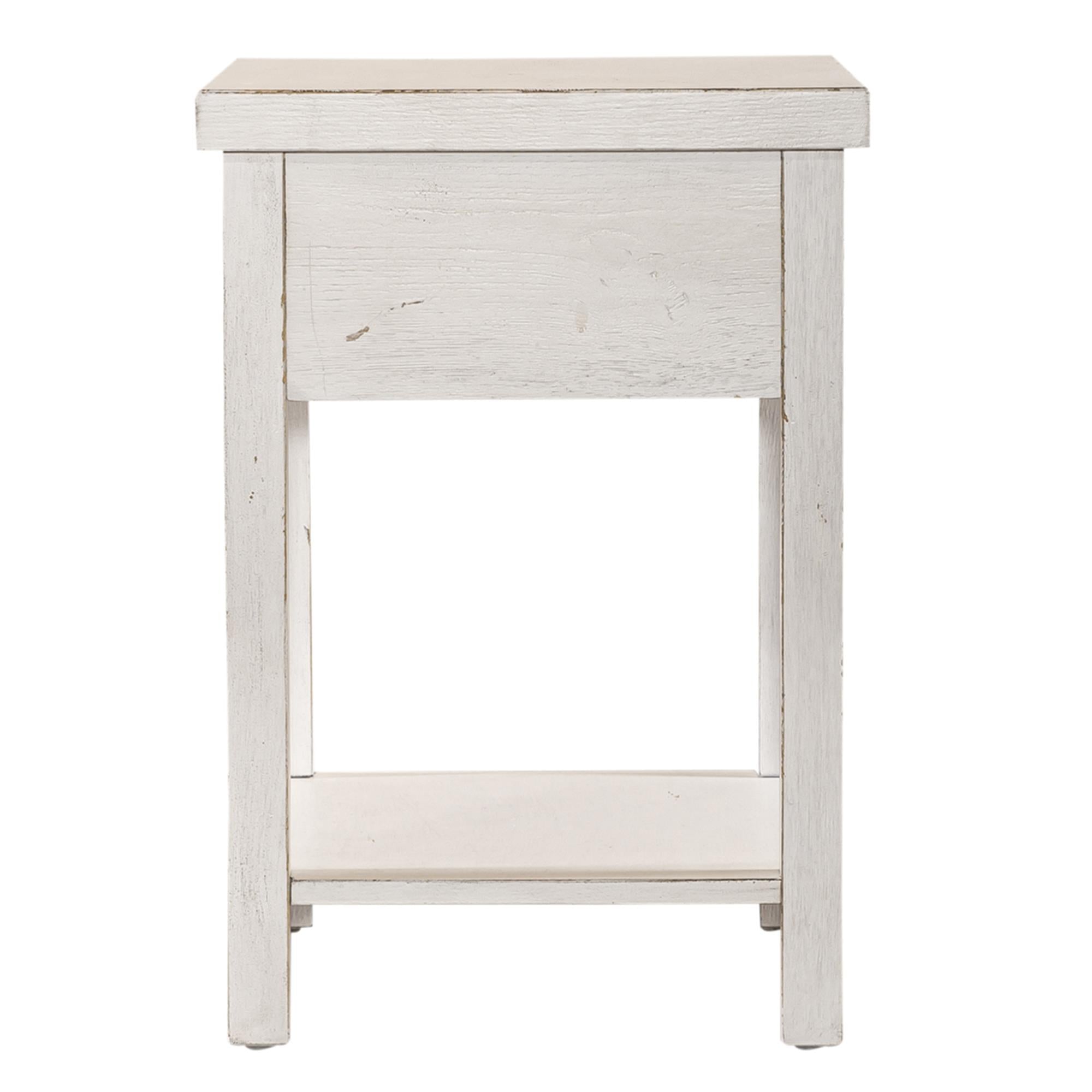  Liberty Furniture Industries Inc. Modern Farmhouse 406W-OT1023 Drawer Chair Side Table IMAGE 4