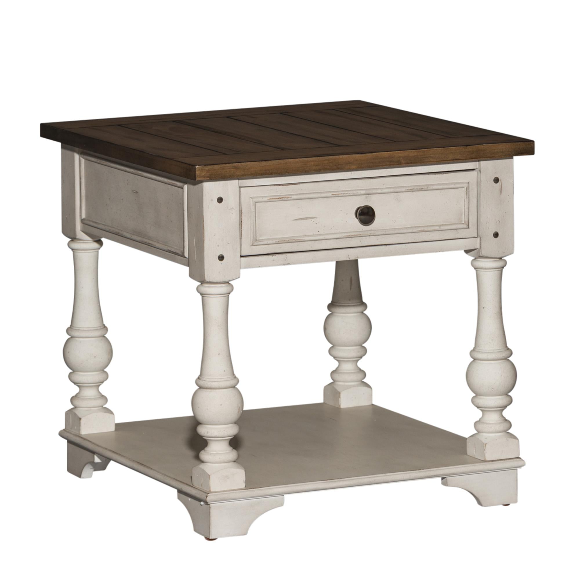  Liberty Furniture Industries Inc. Morgan Creek 498-OT-A3PCS Occasional Table Set IMAGE 3
