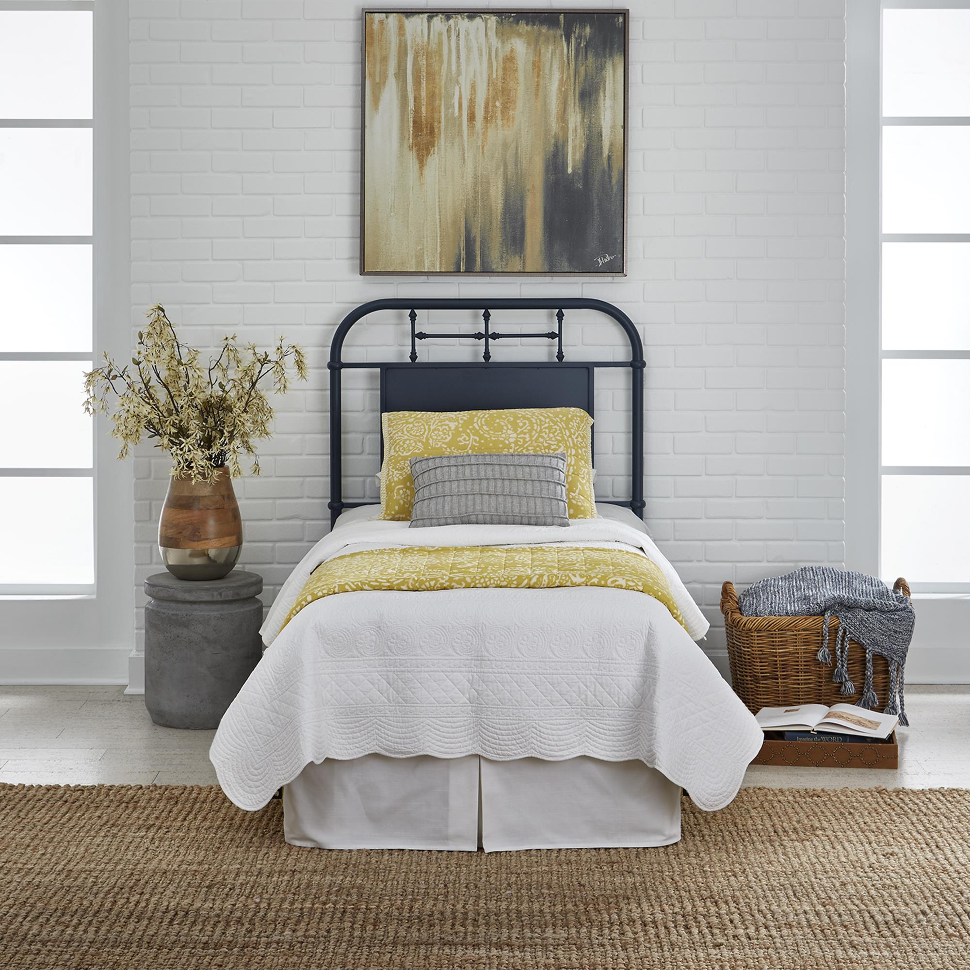  Liberty Furniture Industries Inc. Vintage 179-BR11H-N Twin Metal Headboard - Navy IMAGE 6