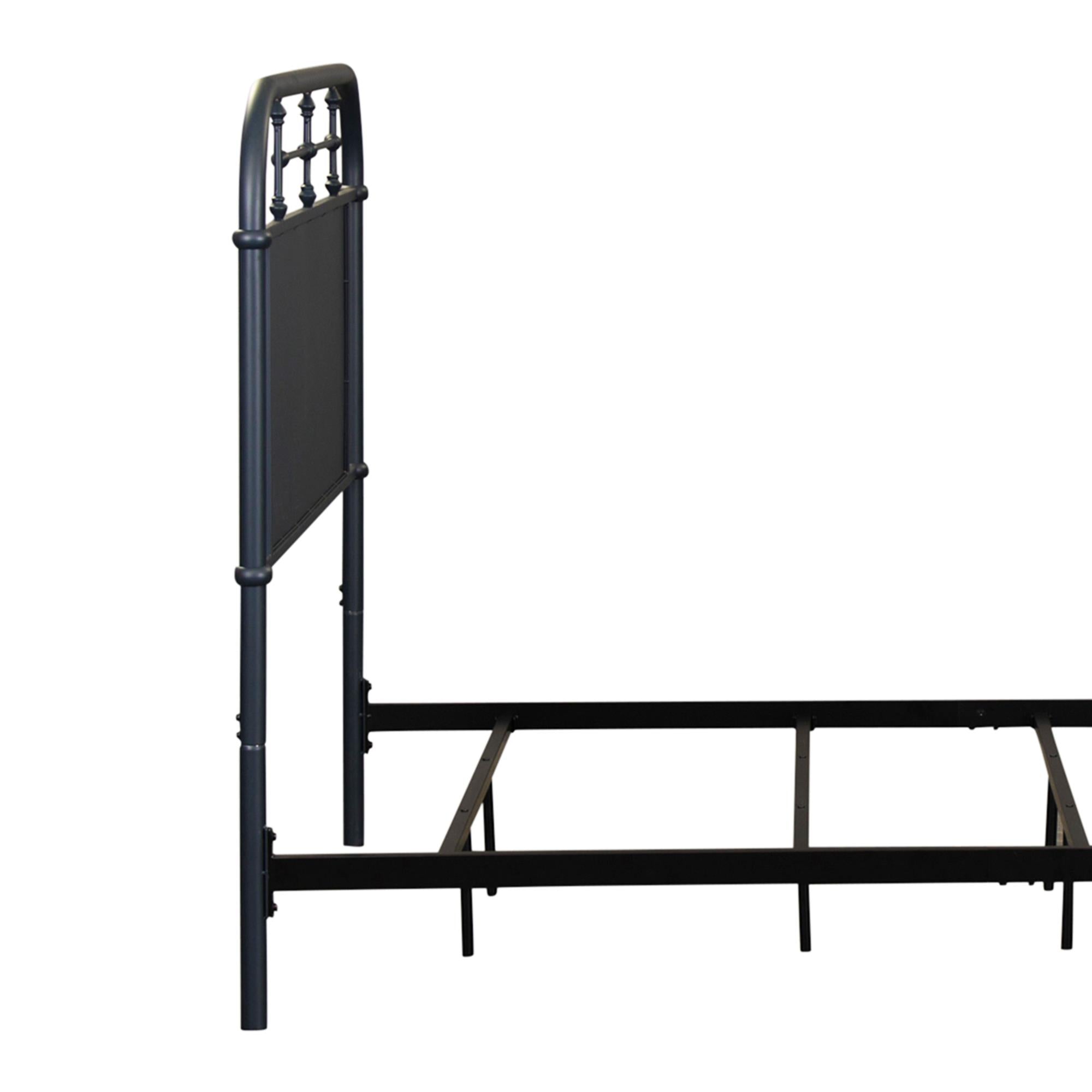  Liberty Furniture Industries Inc. Vintage 179-BR17H-N Full Metal Headboard - Navy IMAGE 3