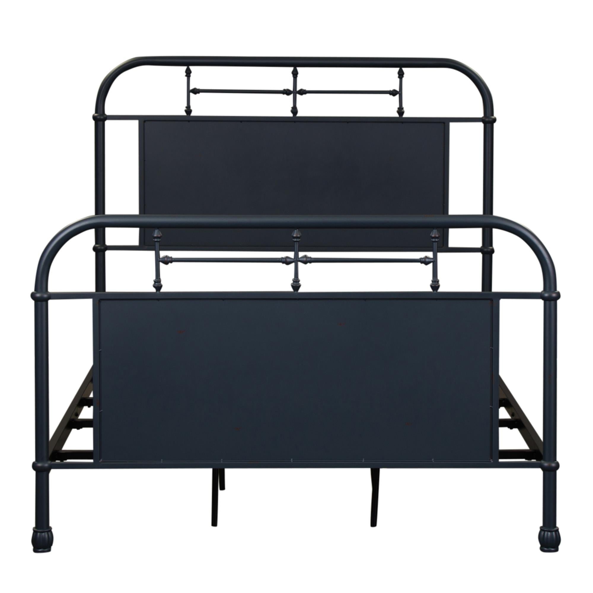  Size_Full --  Vintage 179-BR17HFR-N Full Metal Bed - Navy IMAGE 2