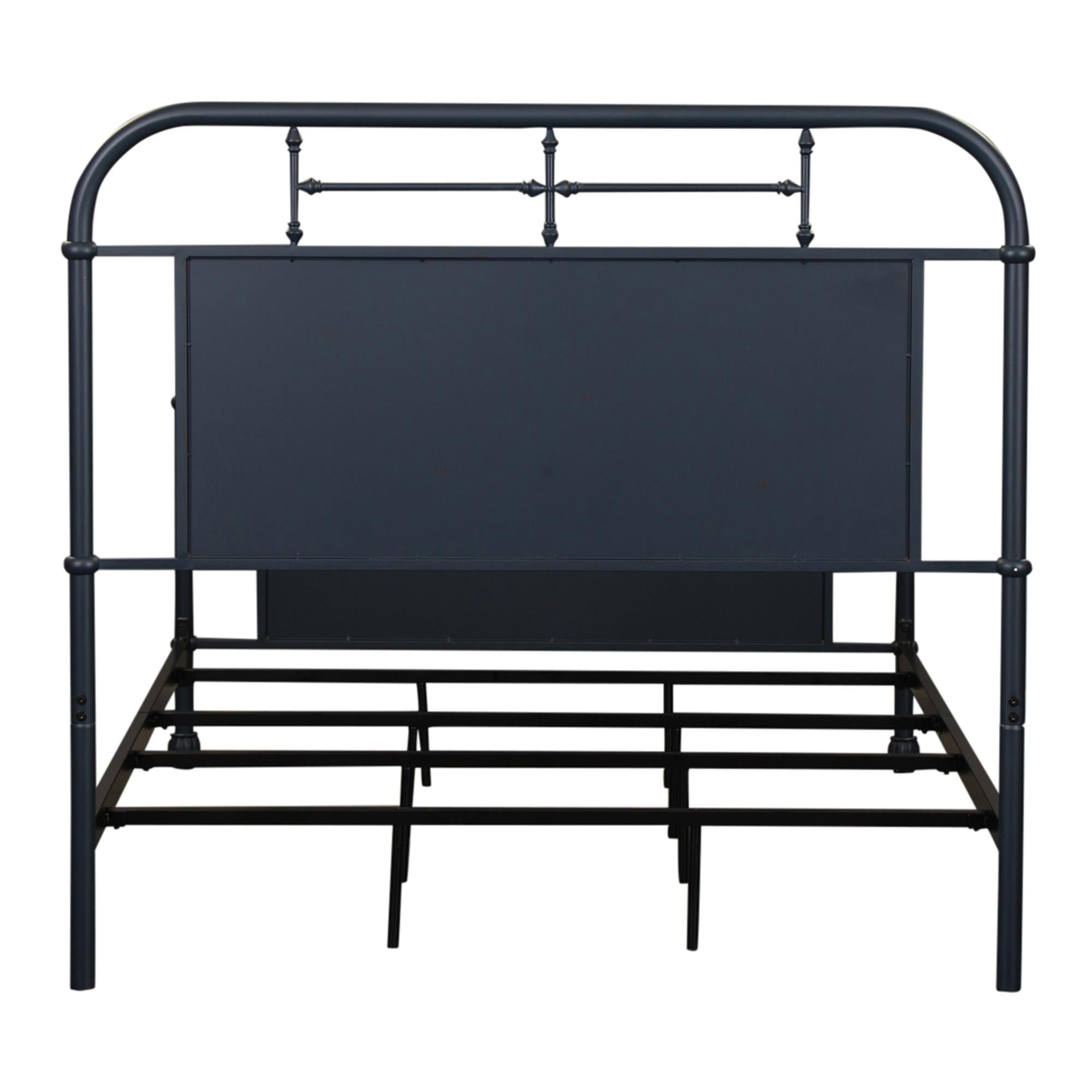  Size_Full --  Vintage 179-BR17HFR-N Full Metal Bed - Navy IMAGE 4