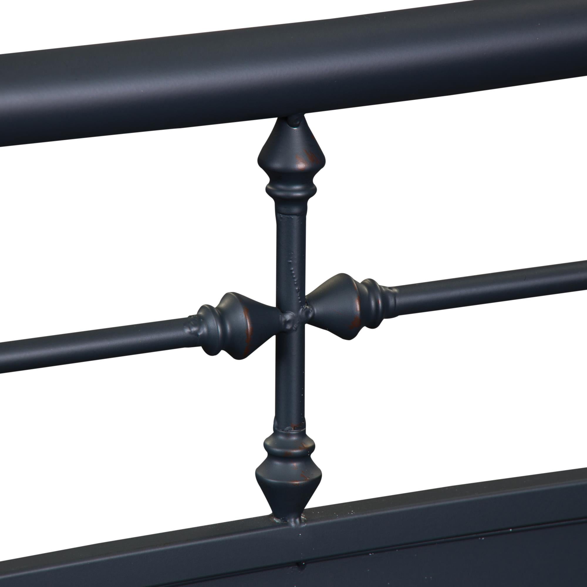  Size_Full --  Vintage 179-BR17HFR-N Full Metal Bed - Navy IMAGE 5