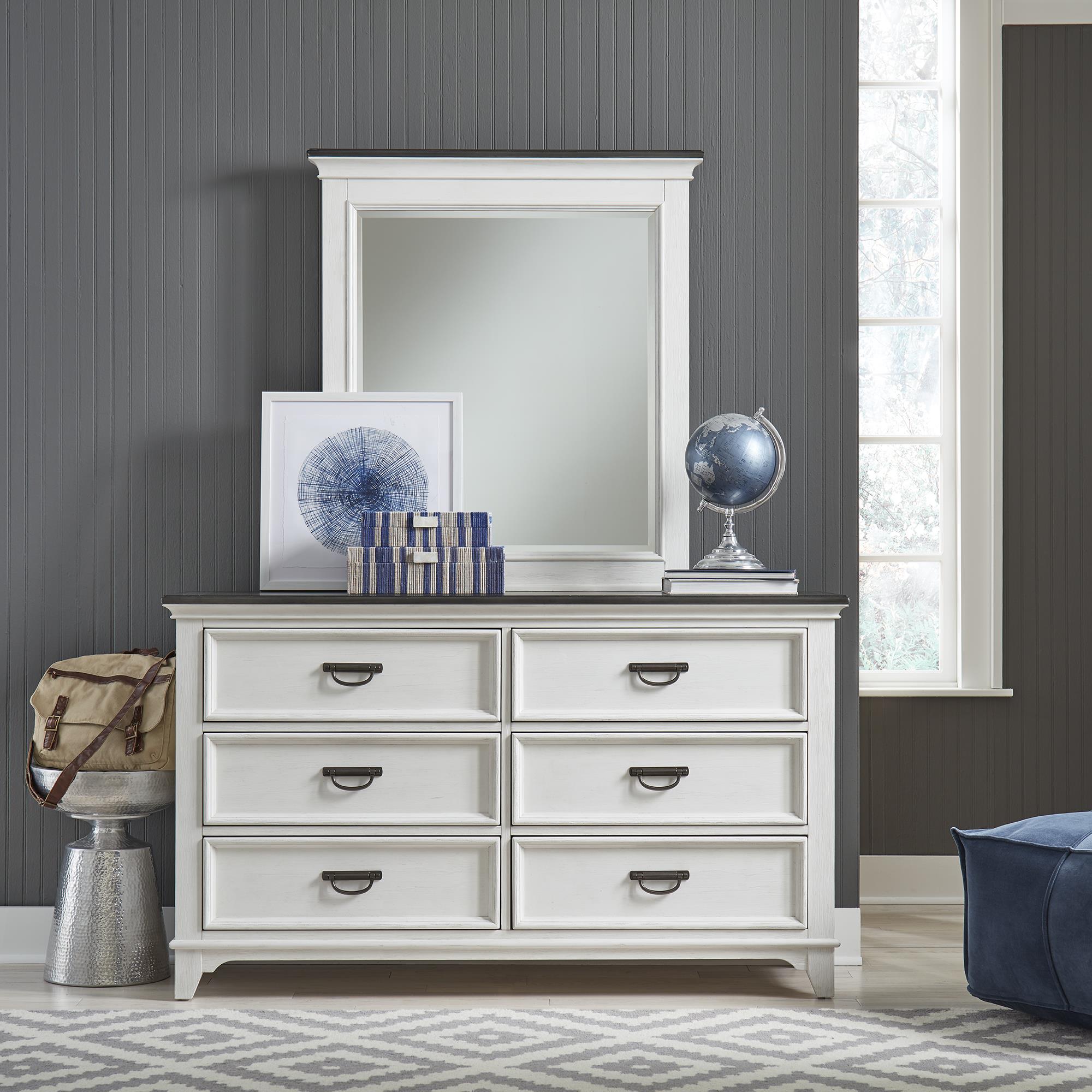  Liberty Furniture Industries Inc. Allyson Park 417-YBR-DM Dresser & Mirror IMAGE 1