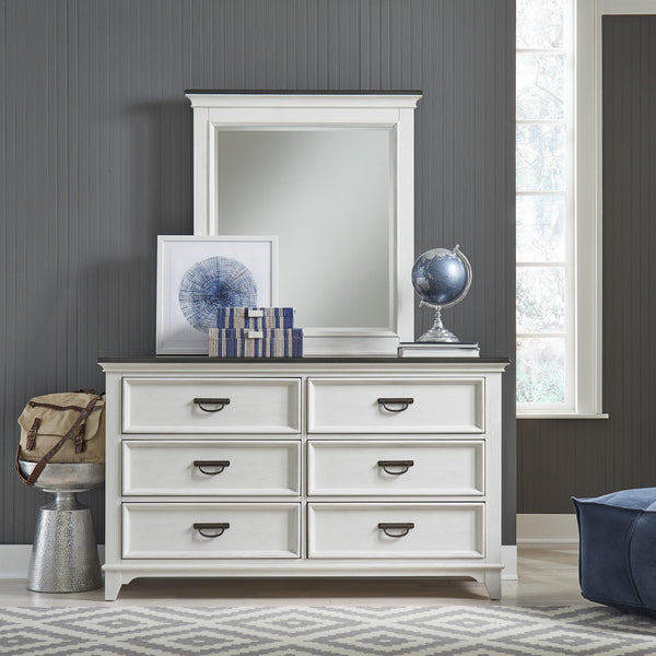 Liberty Furniture Industries Inc. Allyson Park 417-YBR-DM Dresser & Mirror