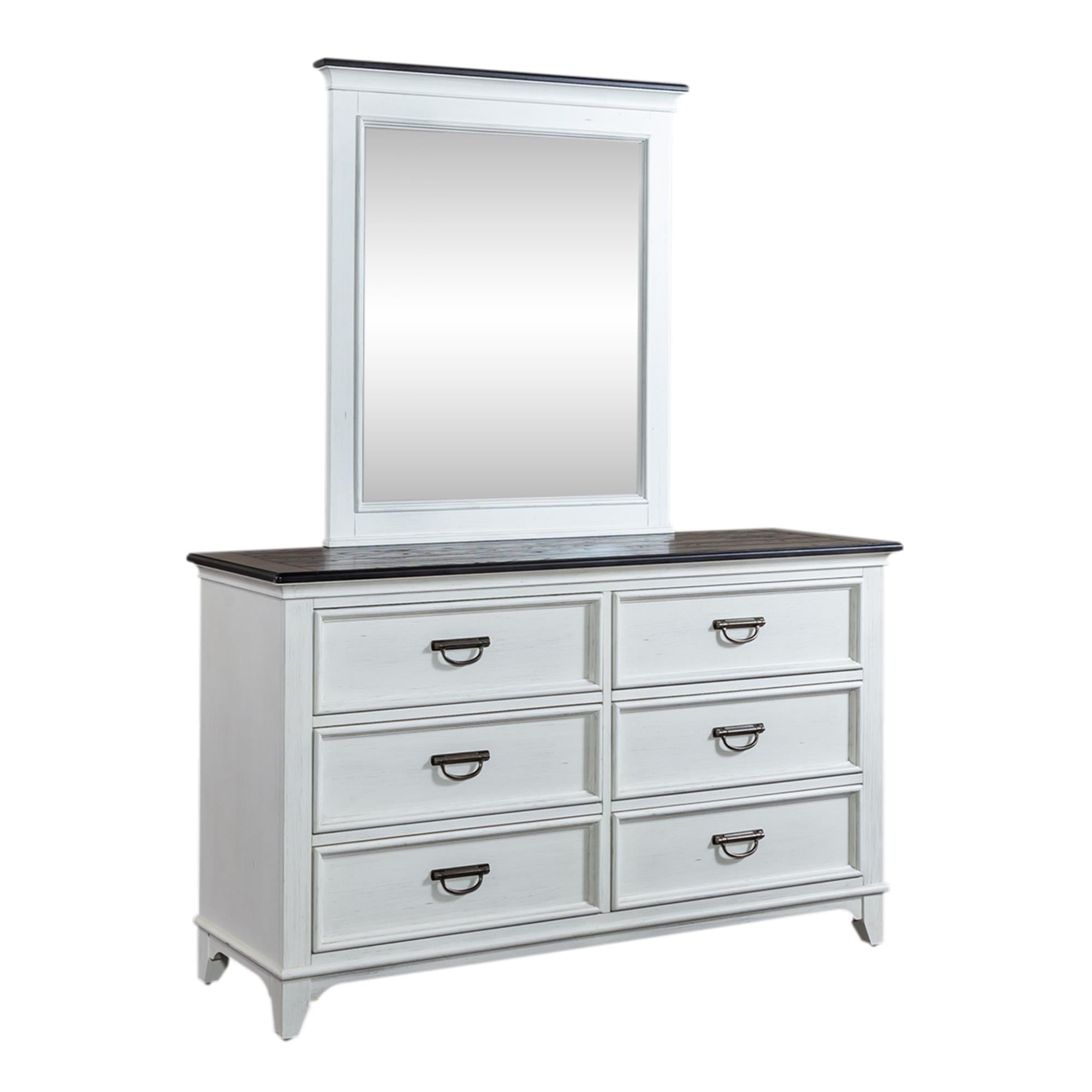  Liberty Furniture Industries Inc. Allyson Park 417-YBR-DM Dresser & Mirror IMAGE 2