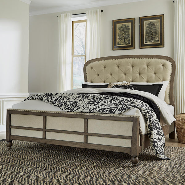 Liberty Furniture Industries Inc. Americana Farmhouse Upholstered Panel Bed