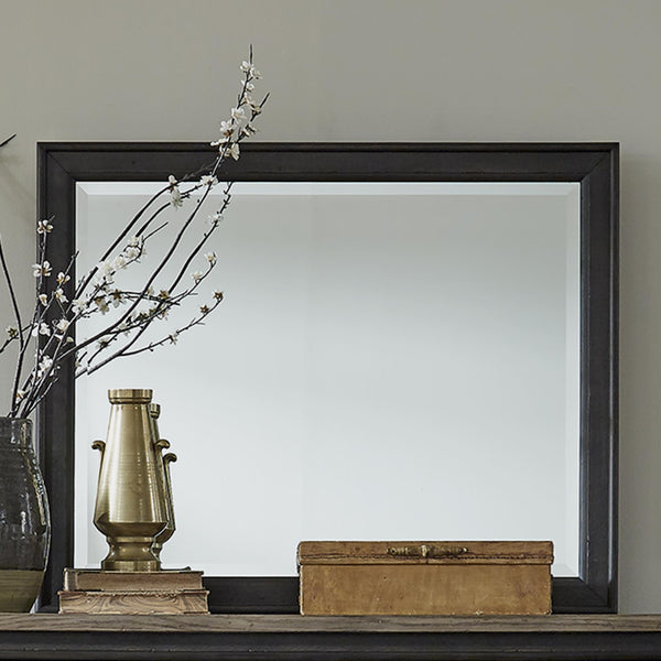 Liberty Furniture Industries Inc. Americana Farmhouse 615-BR51-B Landscape Mirror - Black