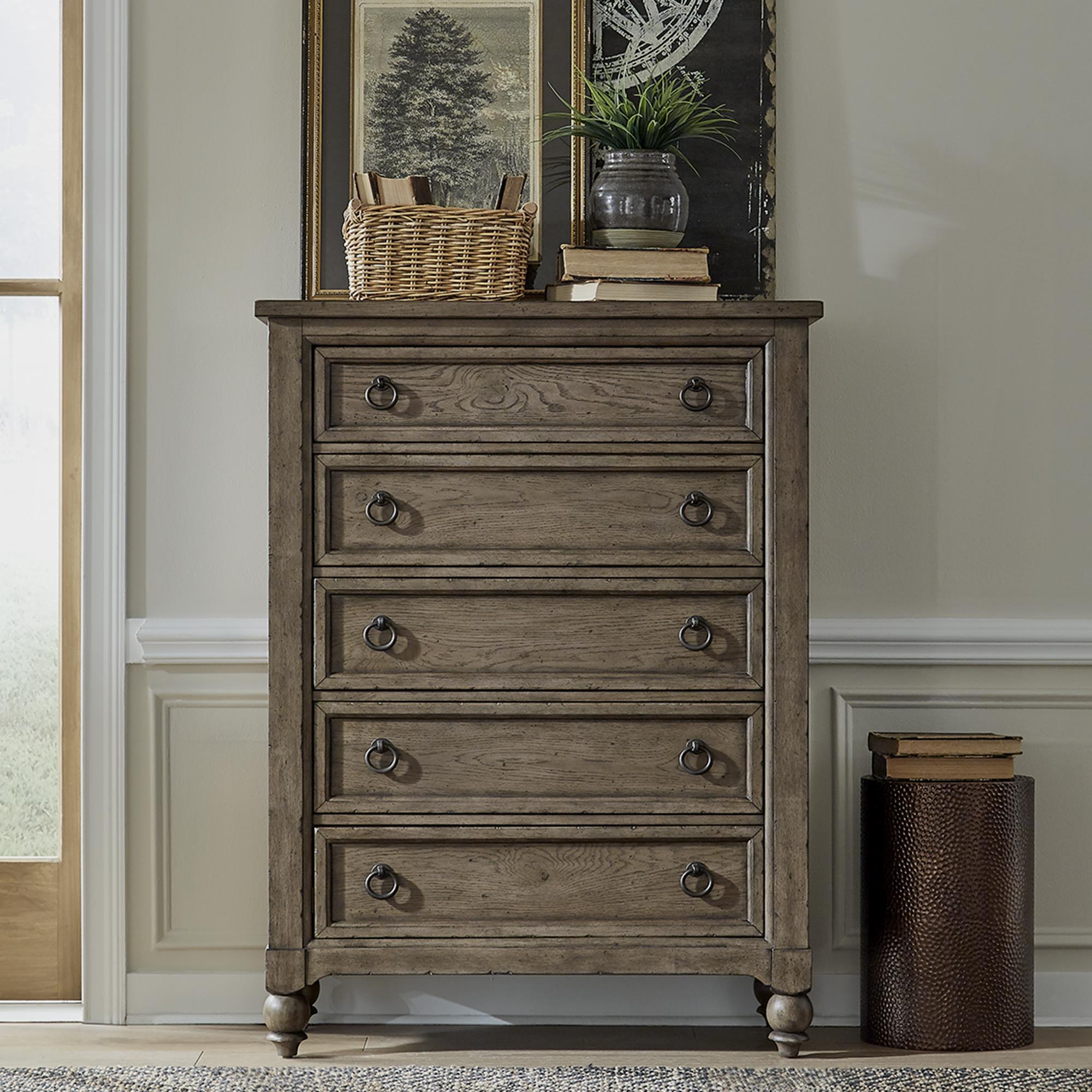  Liberty Furniture Industries Inc. Americana Farmhouse 615-BR41 5-Drawer Chest IMAGE 1