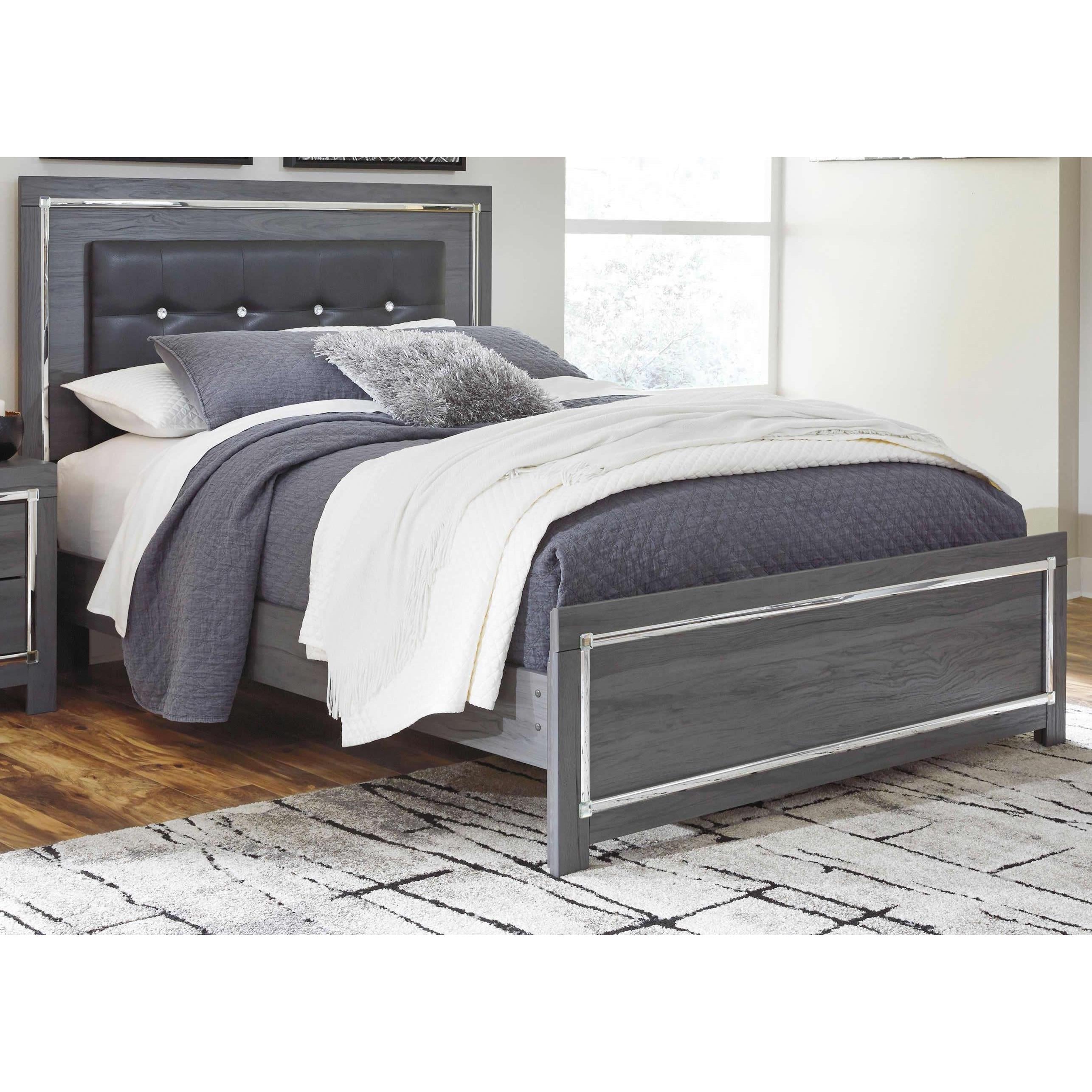  Size_Queen --  Signature Design by Ashley Lodanna Panel Bed IMAGE 1