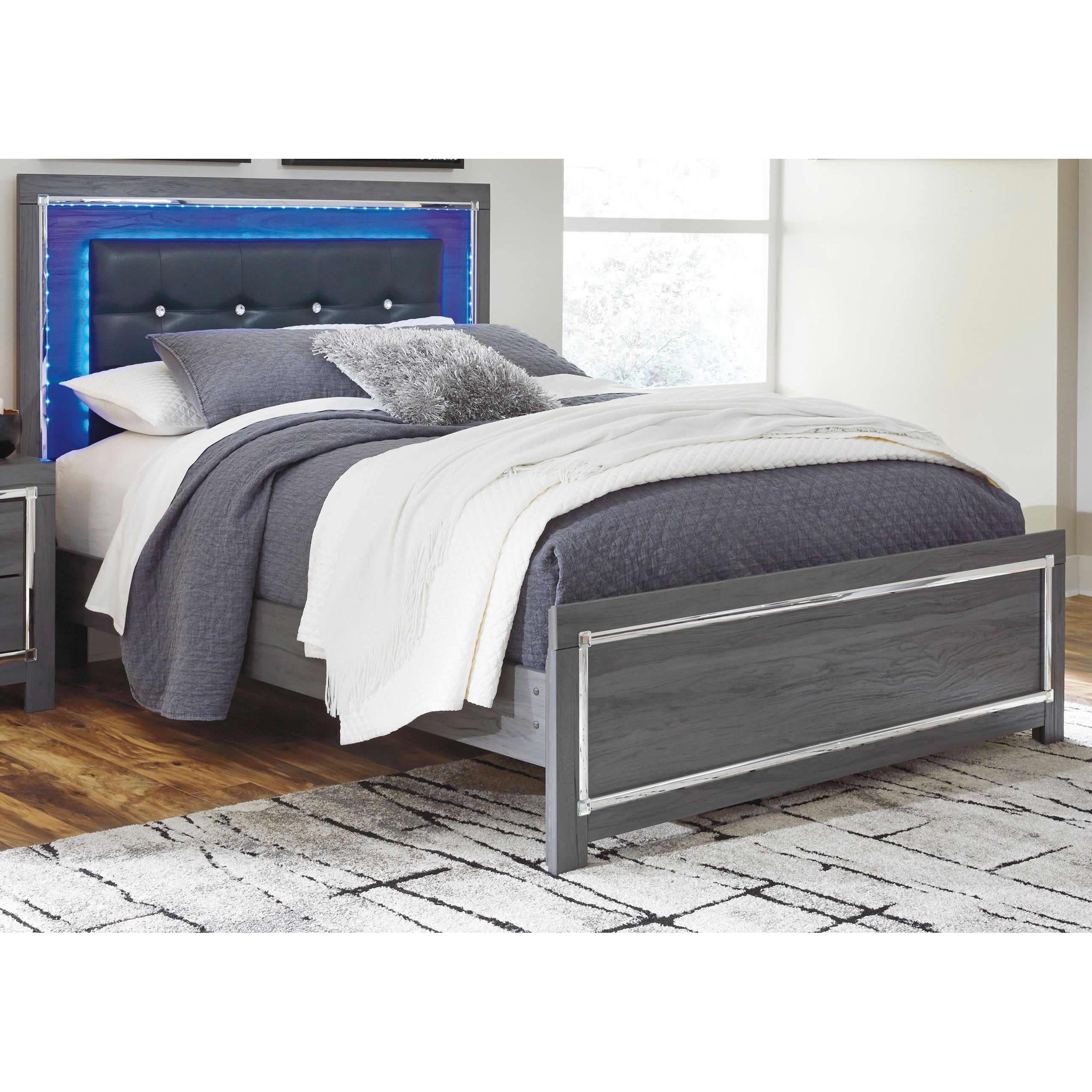  Size_Queen --  Signature Design by Ashley Lodanna Panel Bed IMAGE 2
