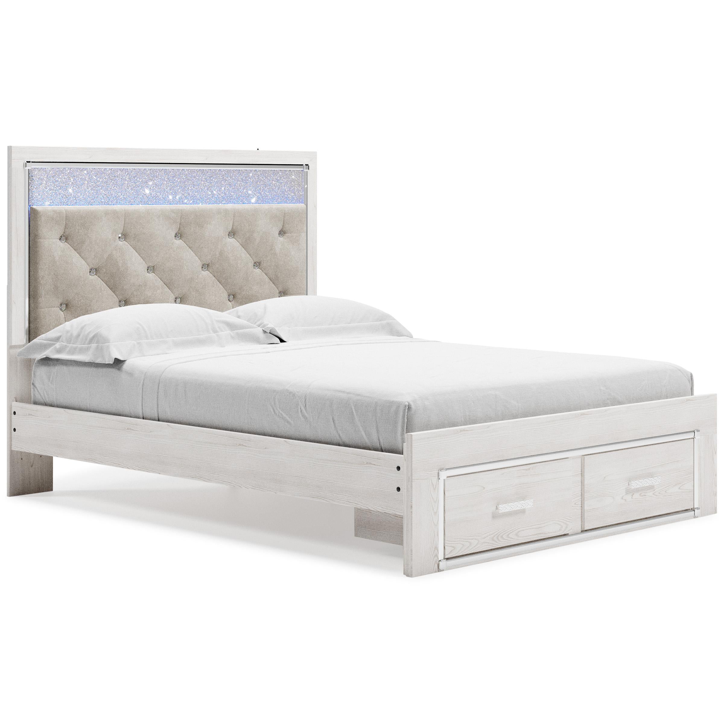  Size_Queen --  Signature Design by Ashley Altyra Upholstered Panel Bed with Storage IMAGE 1