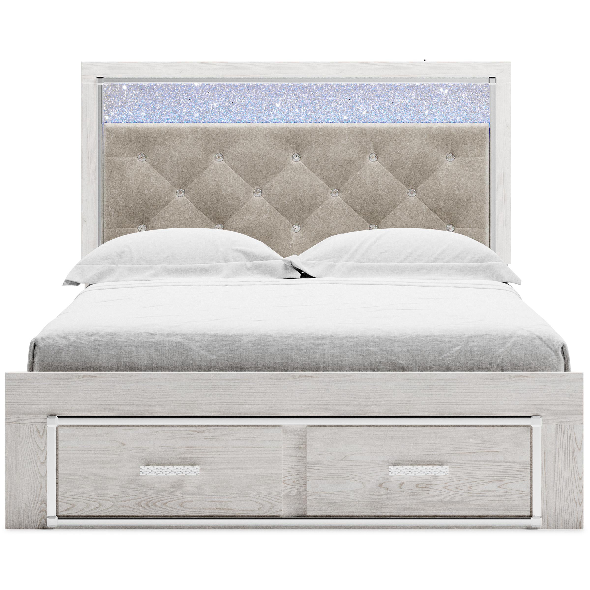  Size_Queen --  Signature Design by Ashley Altyra Upholstered Panel Bed with Storage IMAGE 2
