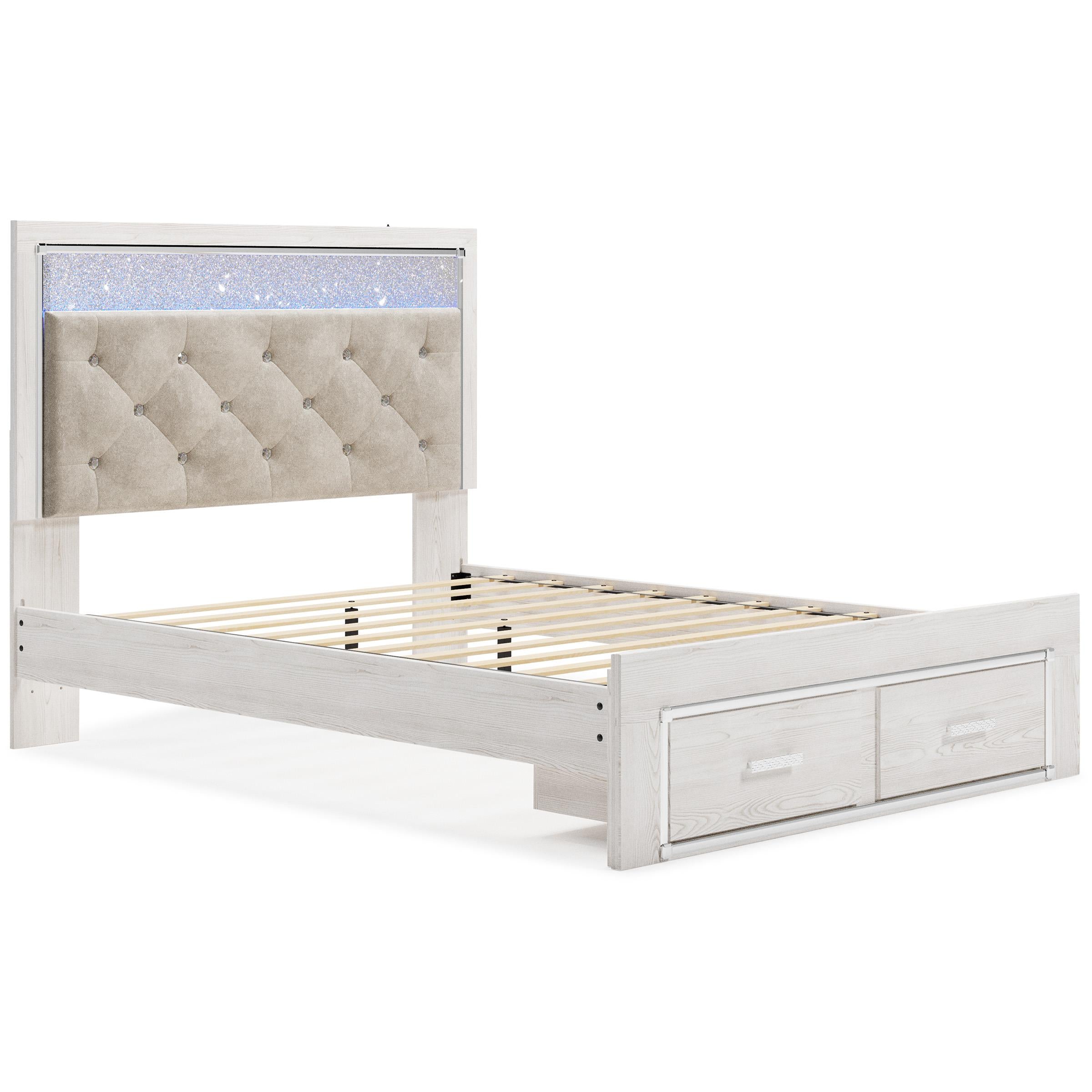  Size_Queen --  Signature Design by Ashley Altyra Upholstered Panel Bed with Storage IMAGE 4