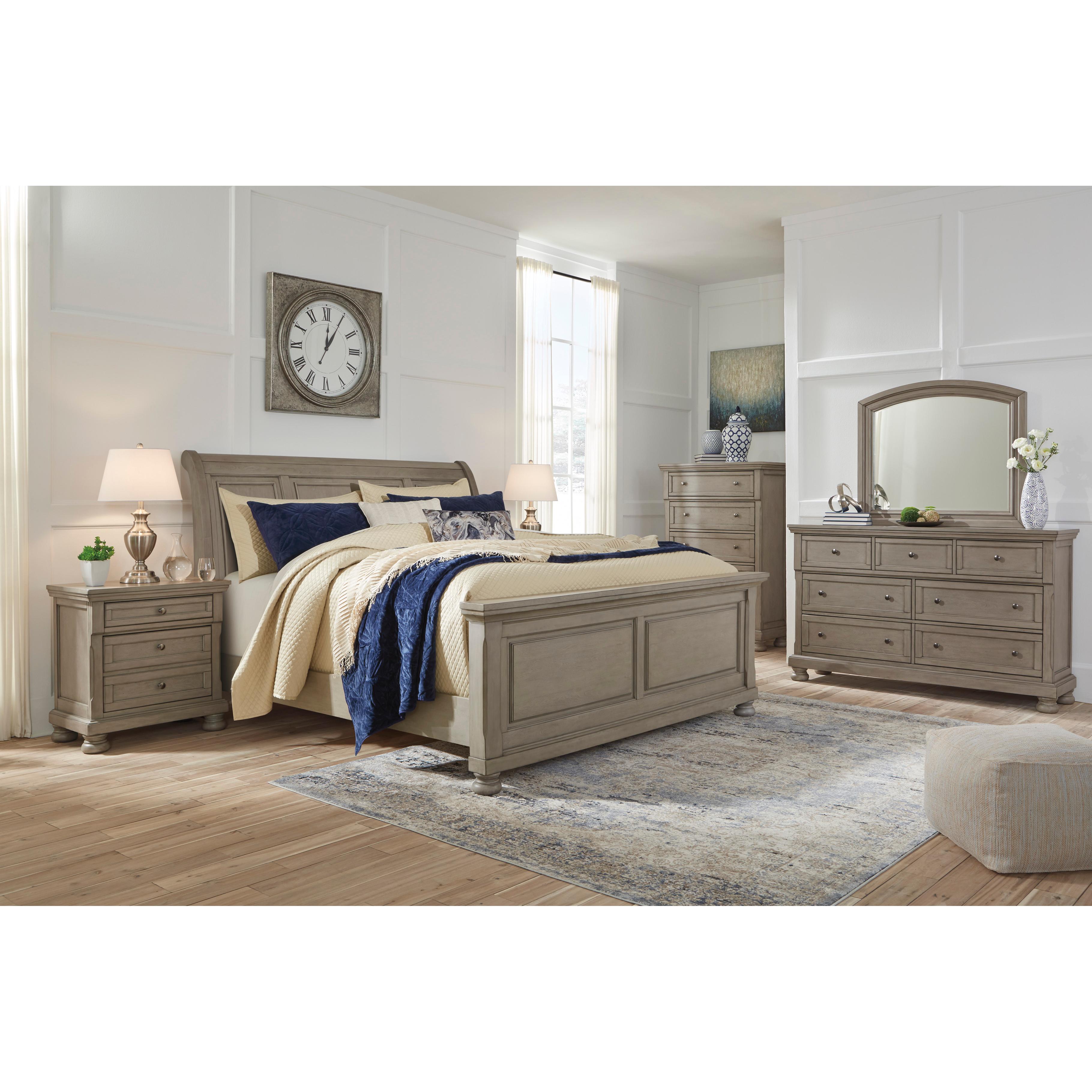  Size_Queen --  Signature Design by Ashley Lettner Sleigh Bed IMAGE 4