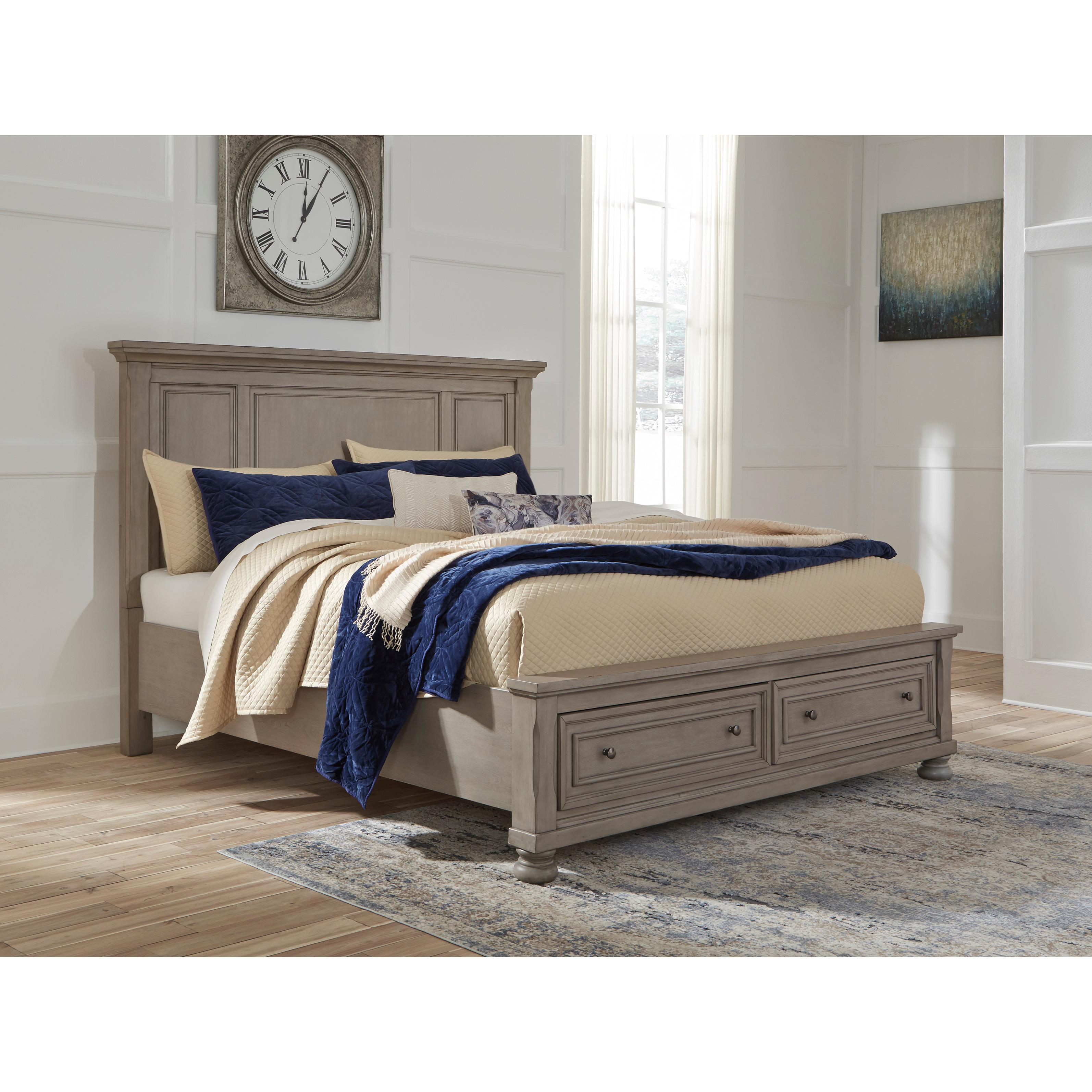  Size_California King --  Lettner B733B35 California King Panel Storage bed IMAGE 2