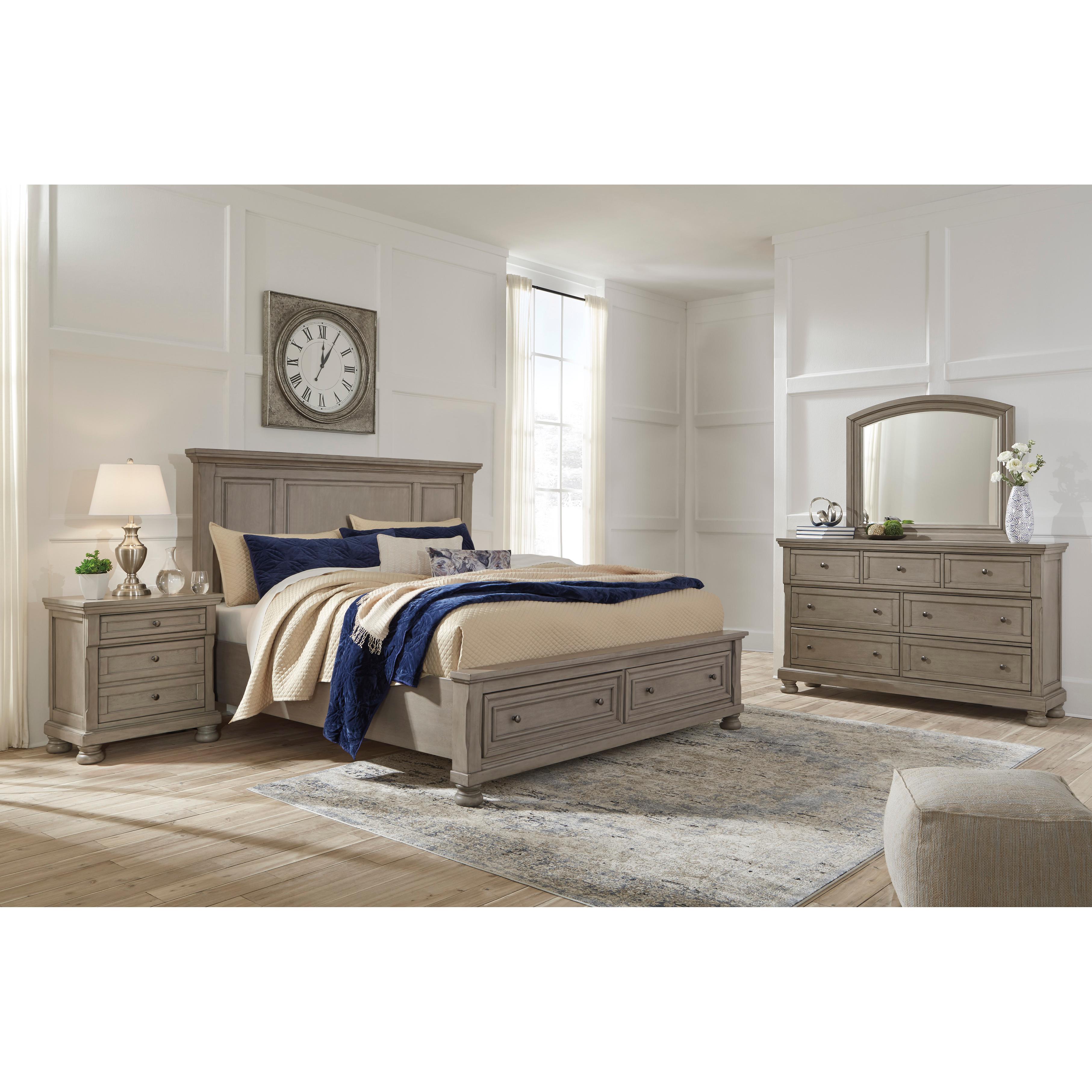  Size_California King --  Lettner B733B35 California King Panel Storage bed IMAGE 3